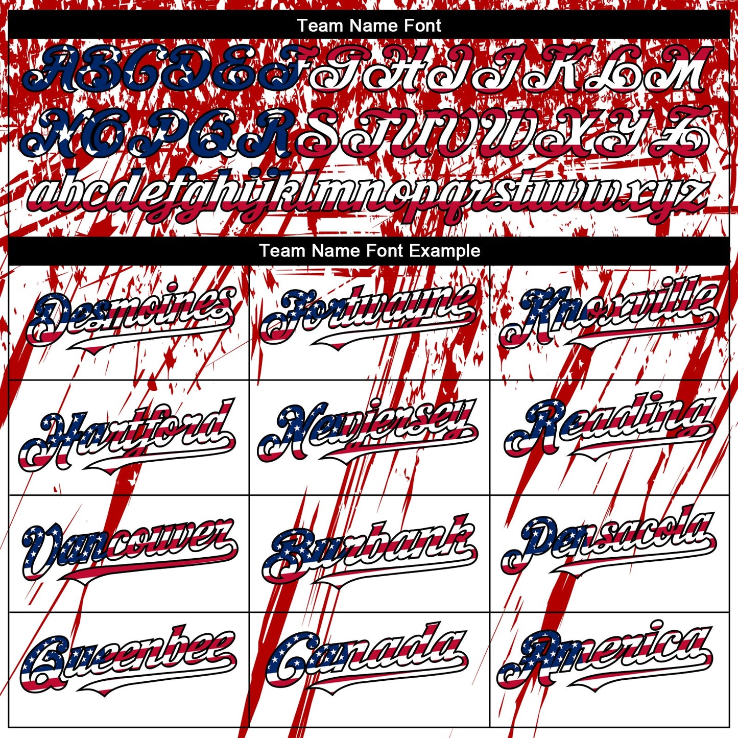 Custom White USA Flag Royal Red-Black 3D Authentic Baseball Jersey