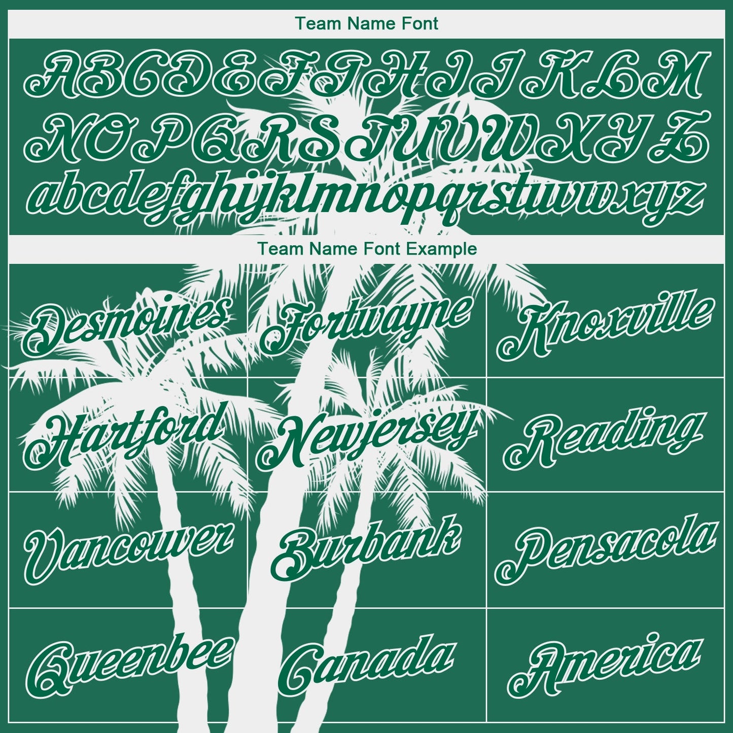 Custom Kelly Green White 3D Pattern Tropical Hawaii Coconut Trees Authentic Basketball Jersey