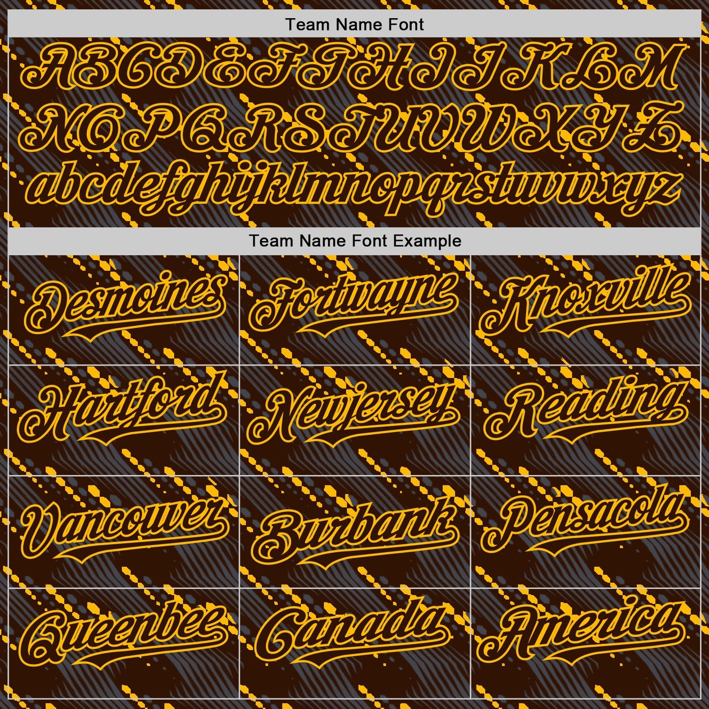 Custom Brown Gold 3D Pattern Design Slant Lines Authentic Baseball Jersey