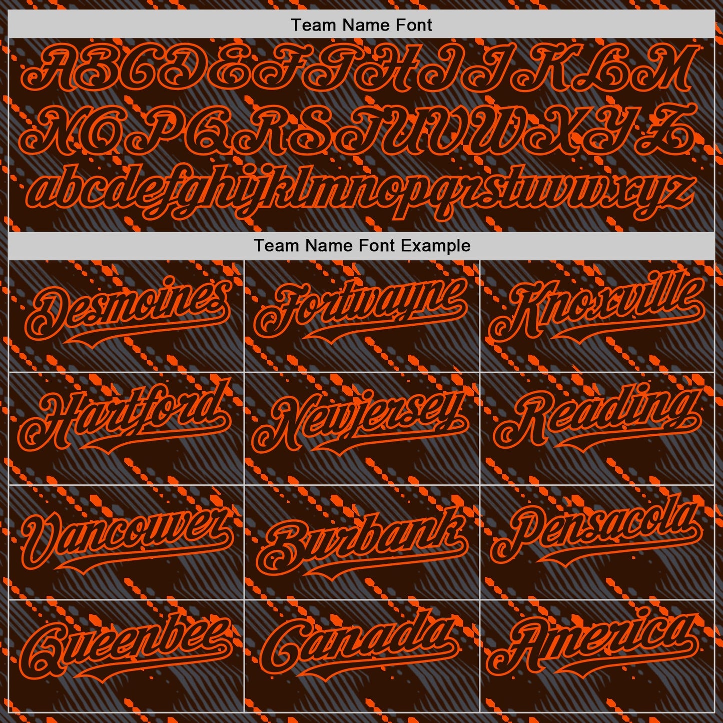 Custom Brown Orange 3D Pattern Design Slant Lines Authentic Baseball Jersey