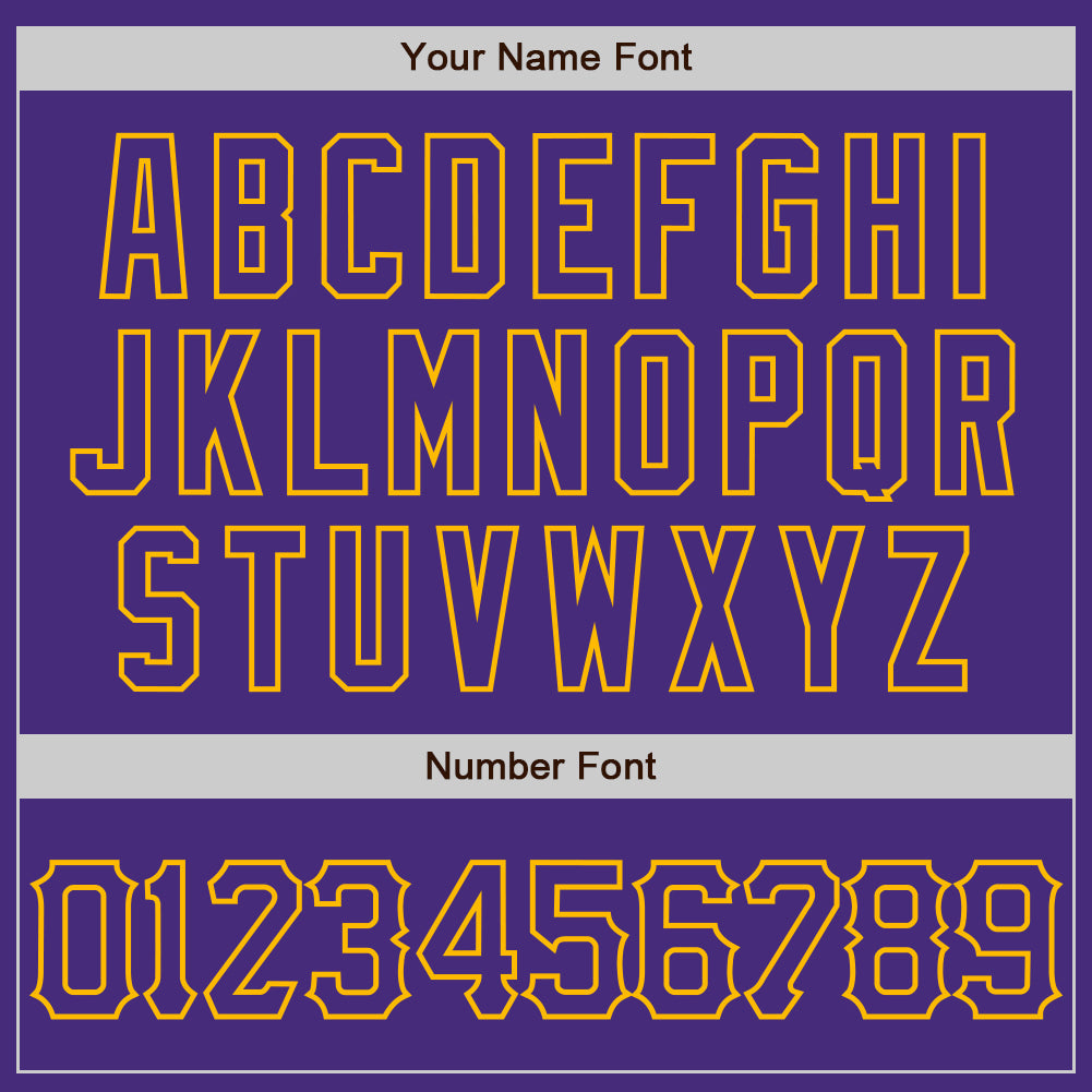 Custom Purple Gold 3D Pattern Design Abstract Splatter Grunge Art Authentic Baseball Jersey