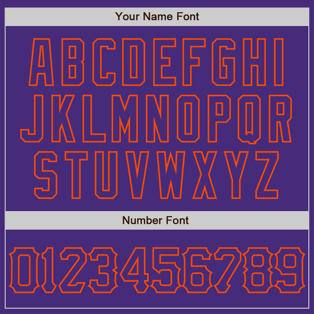 Custom Purple Orange 3D Pattern Design Abstract Splatter Grunge Art Authentic Baseball Jersey