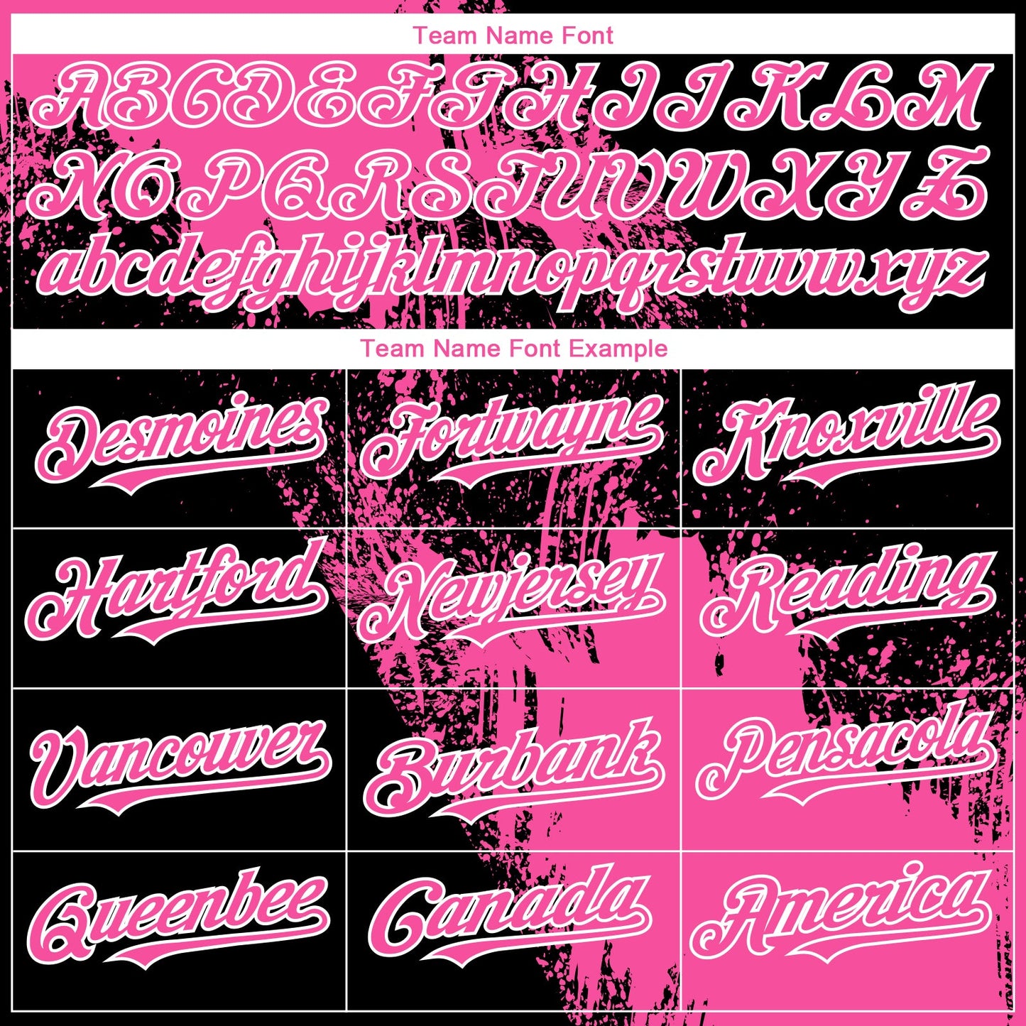 Custom Black Pink-White 3D Pattern Design Abstract Brush Stroke Authentic Baseball Jersey