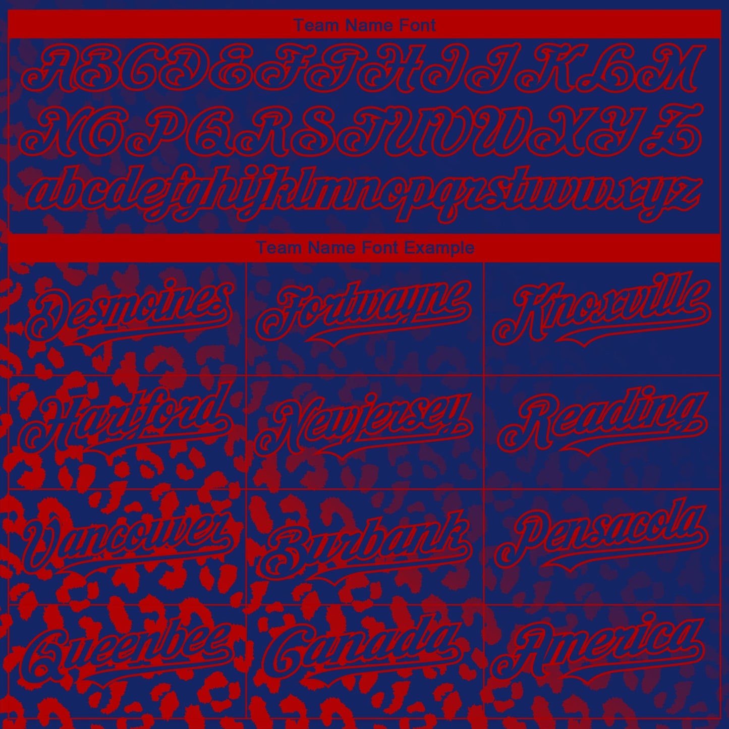 Custom Royal Red 3D Pattern Design Leopard Print Fade Fashion Authentic Baseball Jersey