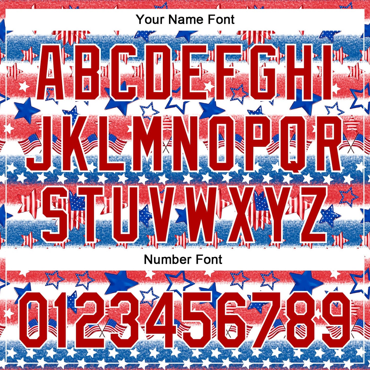 Custom White Red-Royal 3D American Flag Patriotic Authentic Baseball Jersey