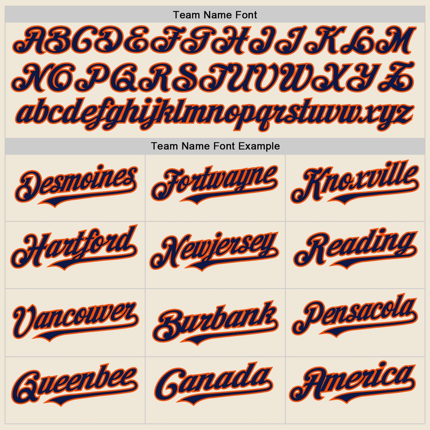 Custom Cream Navy-Orange Line Authentic Baseball Jersey