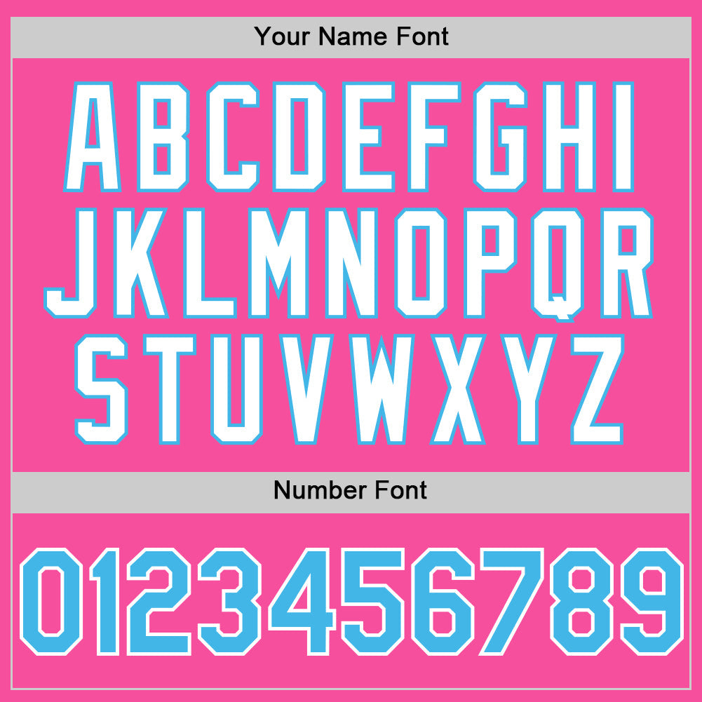 Custom Pink Sky Blue-White 3D Pattern Design Gradient Style Twinkle Star Authentic Baseball Jersey