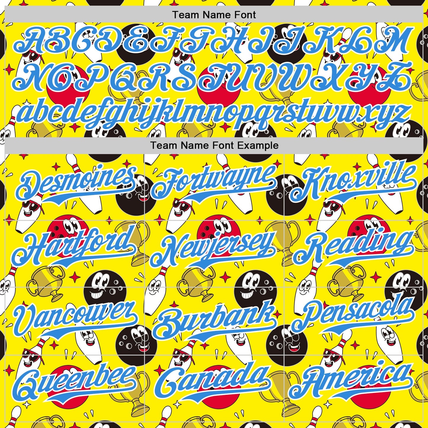 Custom Light Yellow Electric Blue-White Comic Doodle Ballgame 3D Pattern Design Authentic Baseball Jersey