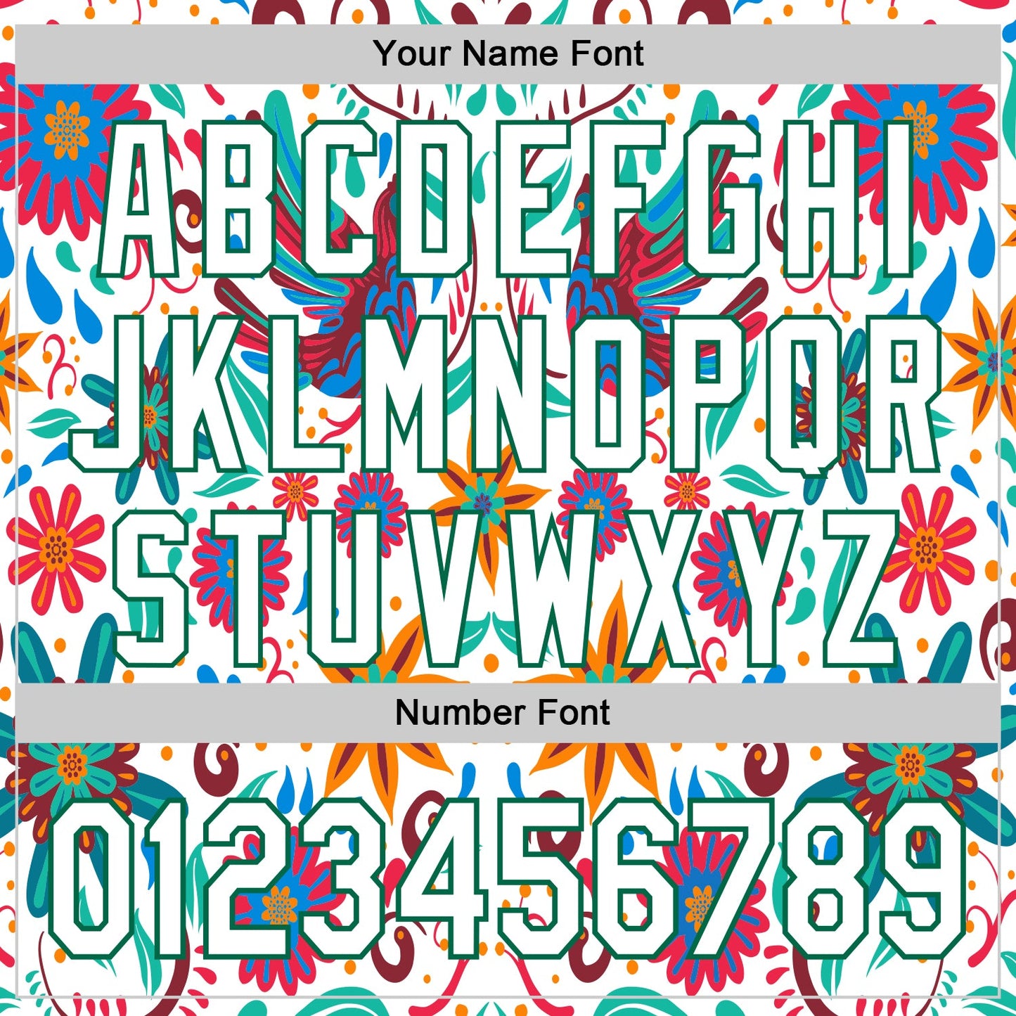 Custom White Kelly Green 3D Mexican Festival Flower Cinco de Mayo Authentic Baseball Jersey