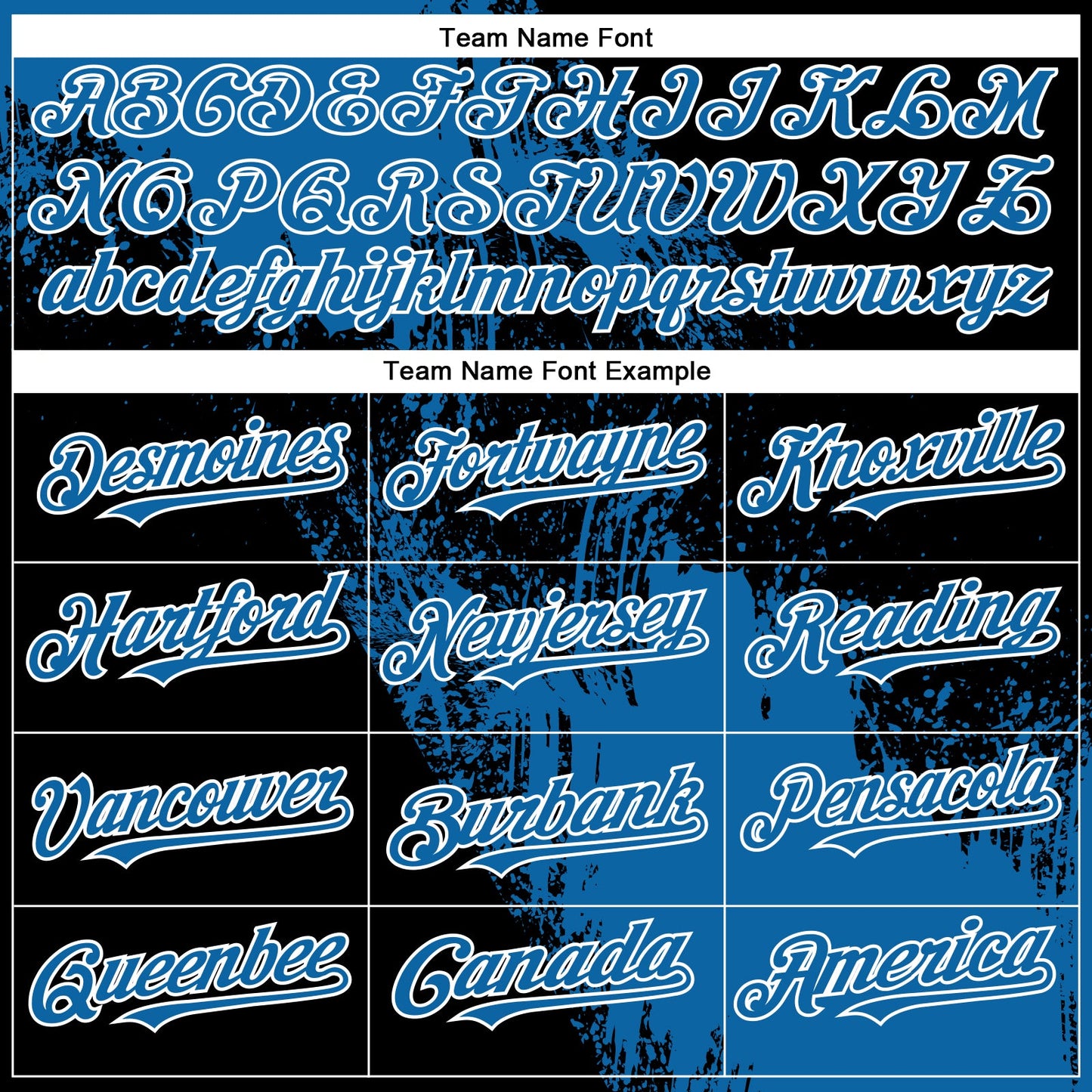 Custom Blue Black-White 3D Pattern Design Abstract Brush Stroke Authentic Baseball Jersey