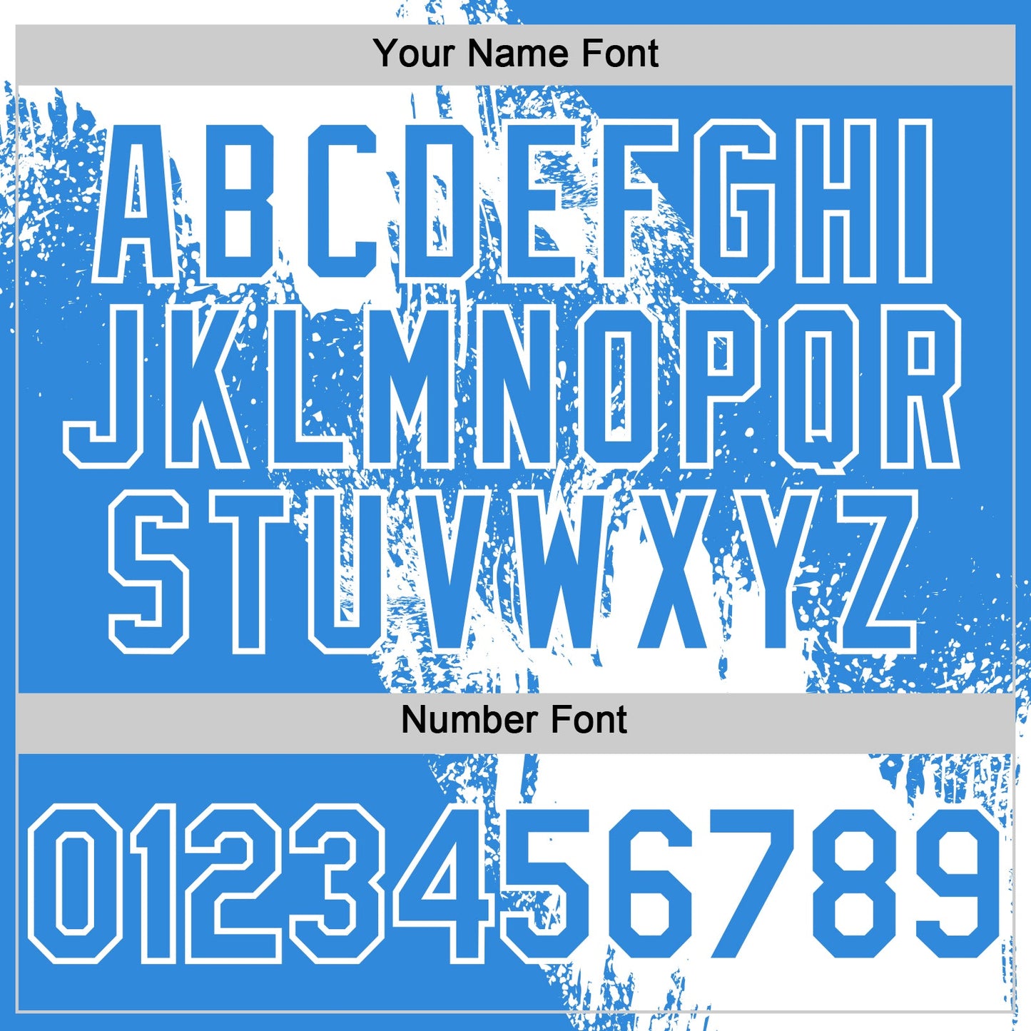 Custom White Electric Blue 3D Pattern Design Abstract Brush Stroke Authentic Baseball Jersey