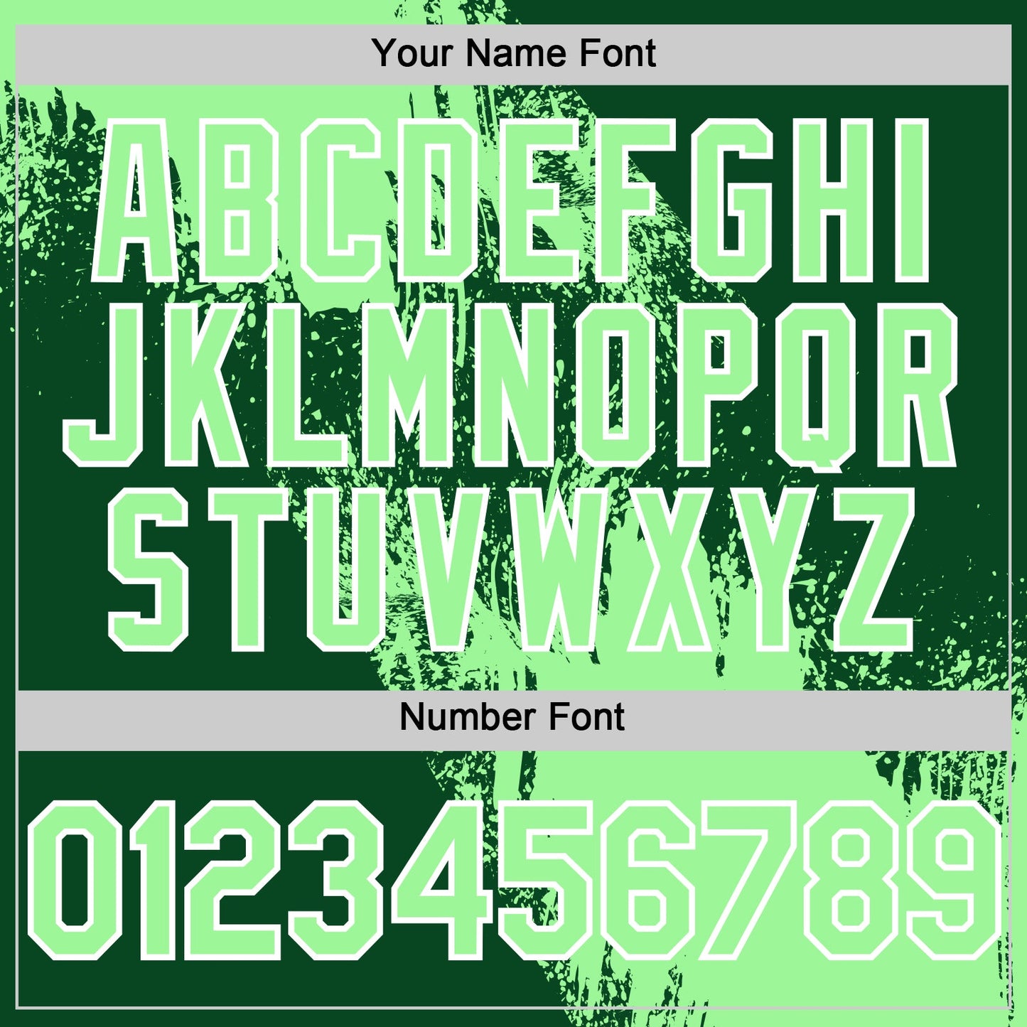 Custom Pea Green Green-White 3D Pattern Design Abstract Brush Stroke Authentic Baseball Jersey