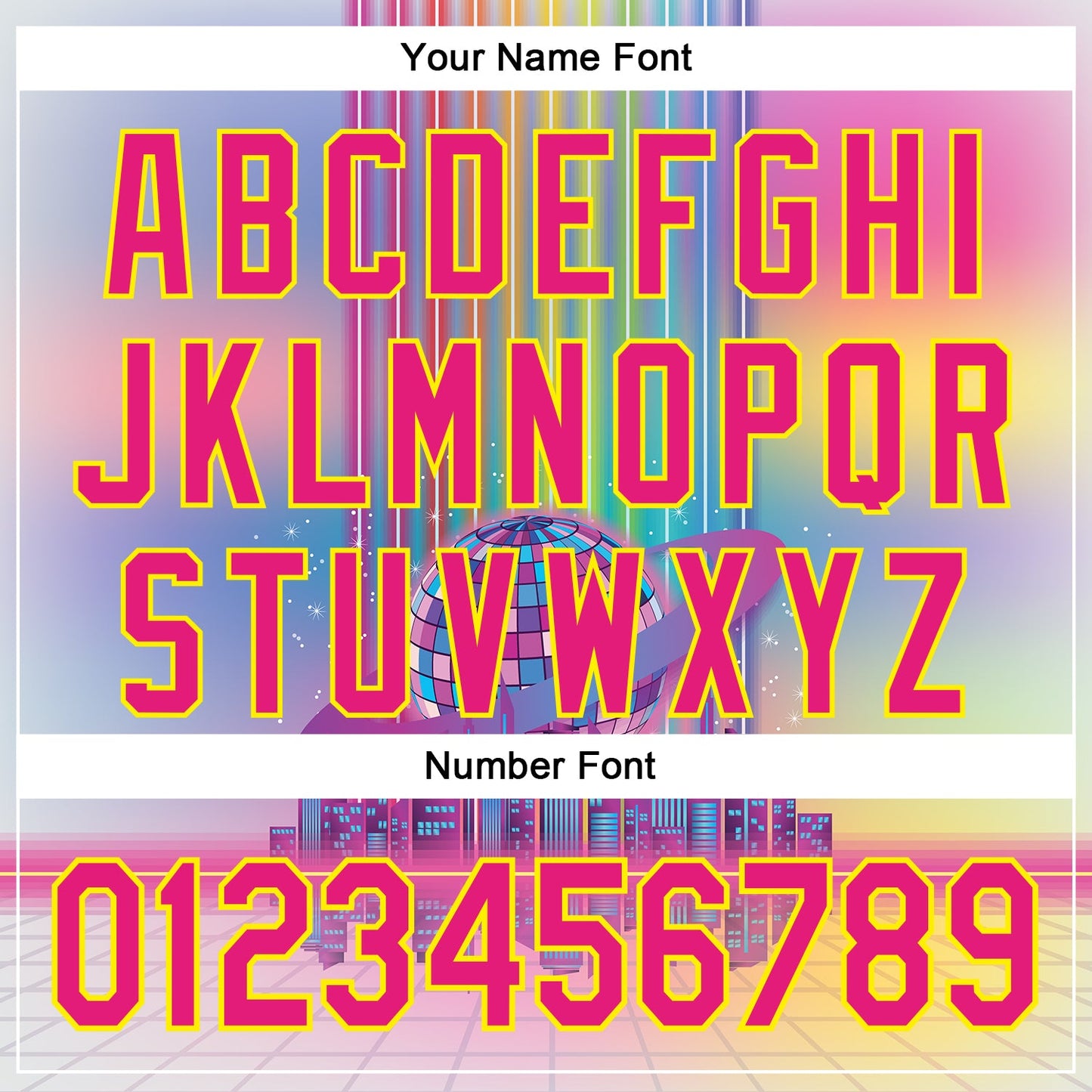 Custom Pink Hot Pink-Light Yellow 3D Pattern Design Rave Psychedelic Neon Music Disco Authentic Baseball Jersey