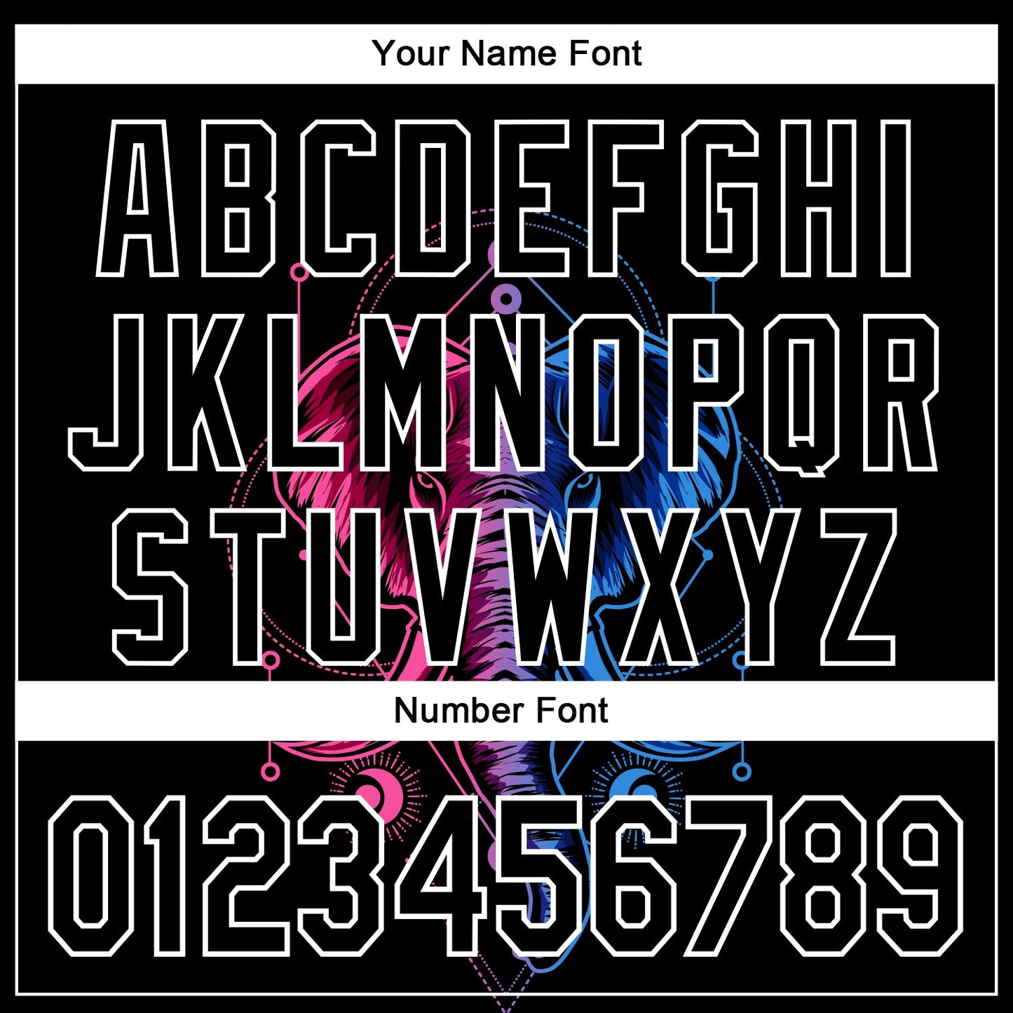 Custom Black White 3D Pattern Design Rave Psychedelic Elephant Authentic Baseball Jersey