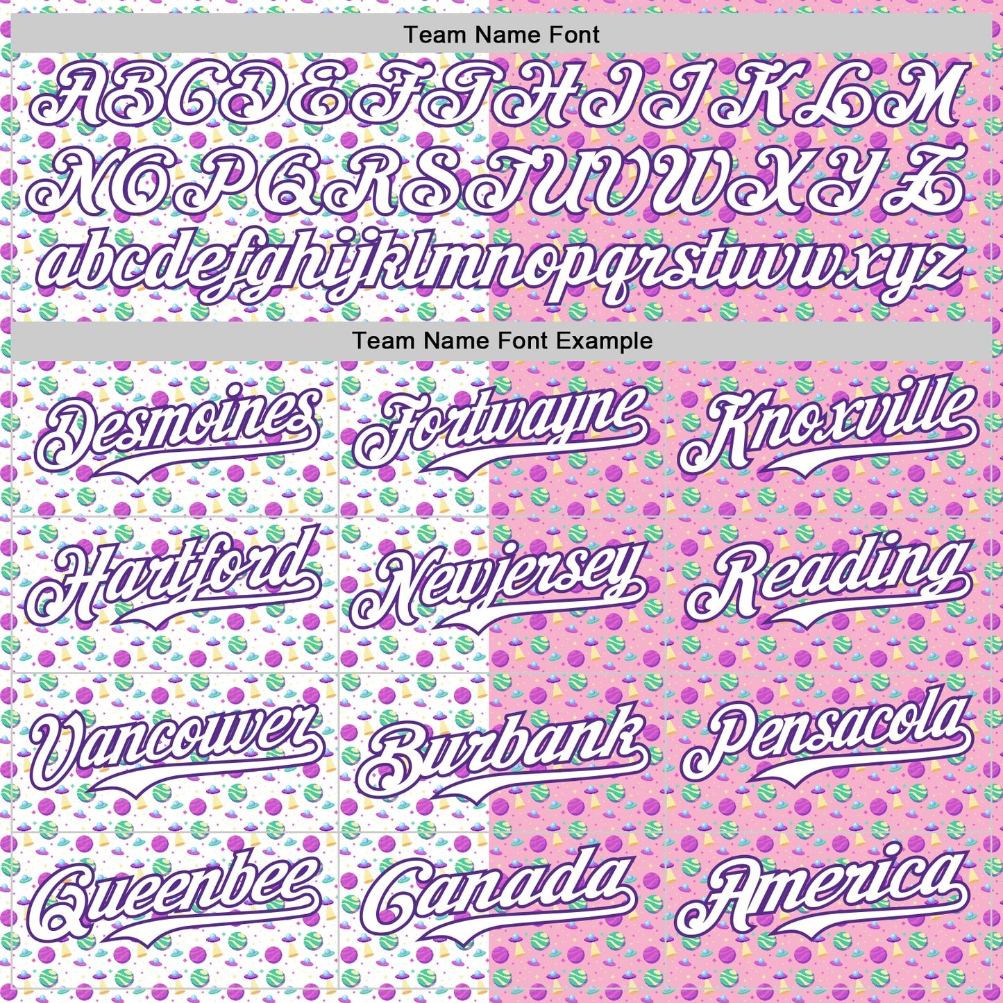 Custom Light Pink White-Purple 3D Pattern Design Pixel Universe Authentic Baseball Jersey
