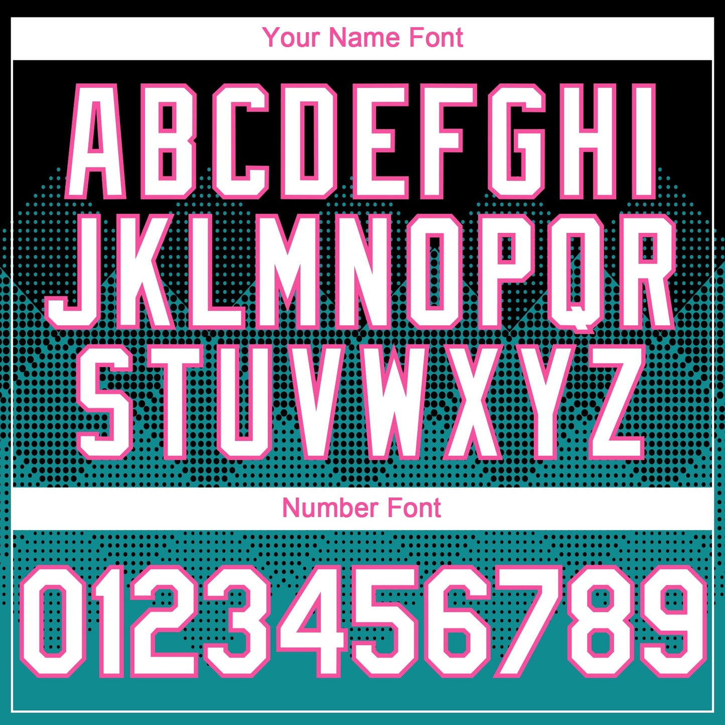 Custom Black White Teal-Pink 3D Gradient Square Shape Authentic Baseball Jersey