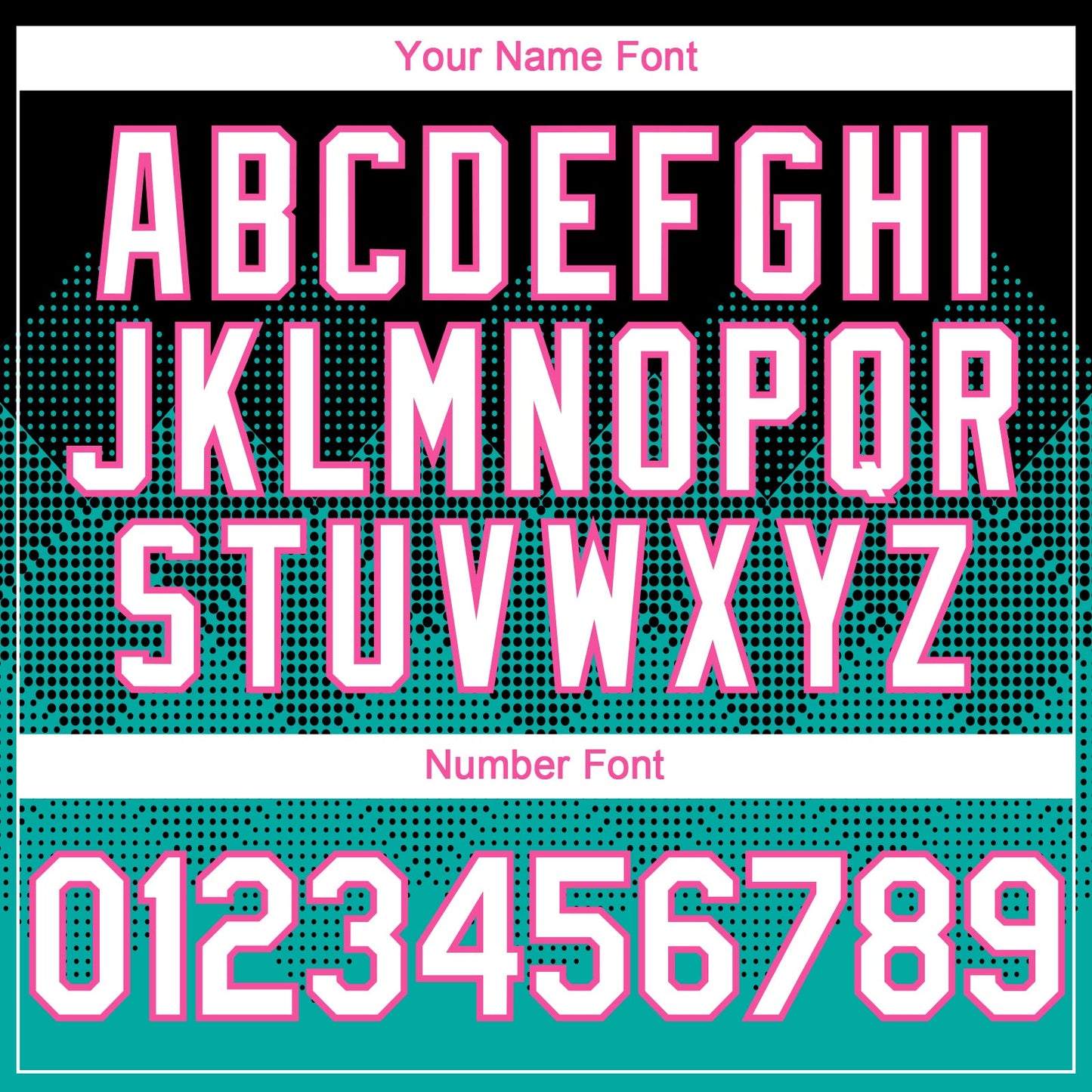Custom Black White Aqua-Pink 3D Gradient Square Shape Authentic Baseball Jersey