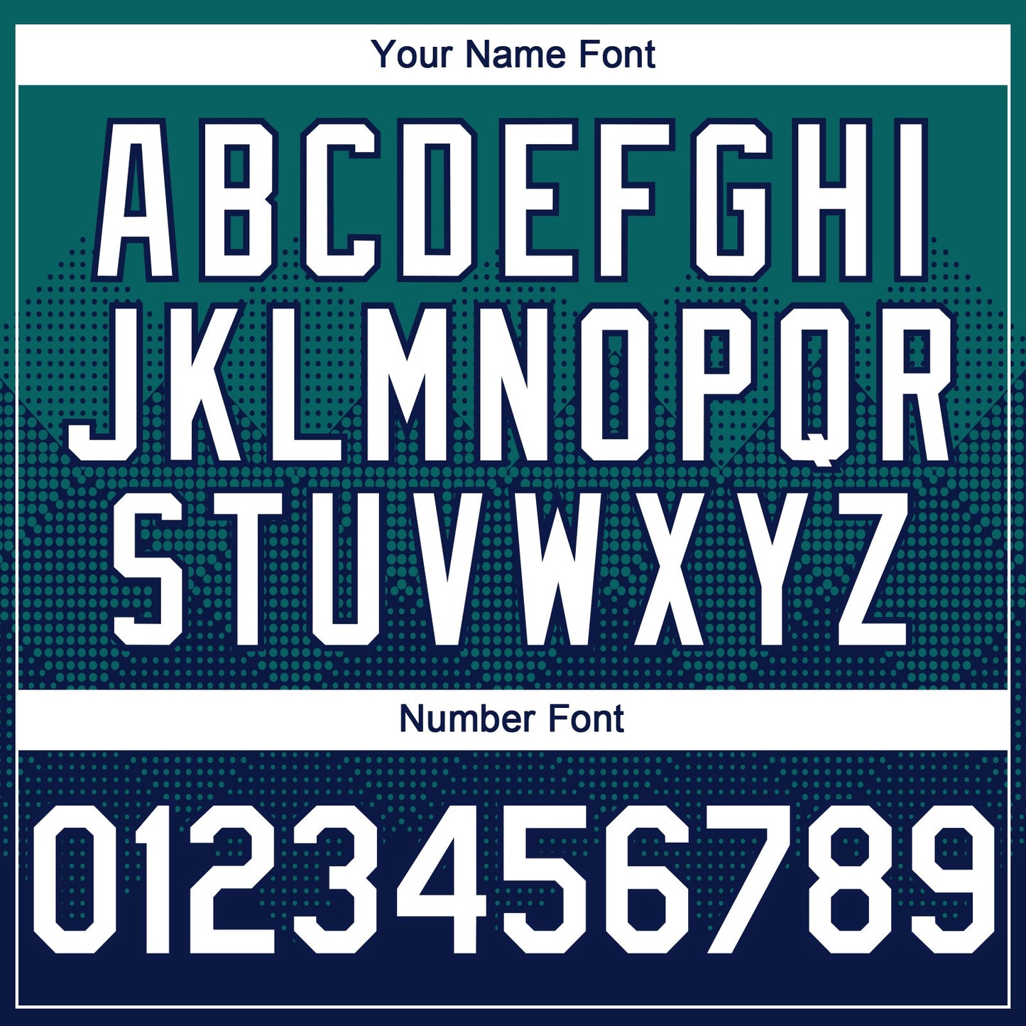 Custom Teal White-Navy 3D Gradient Square Shape Authentic Baseball Jersey