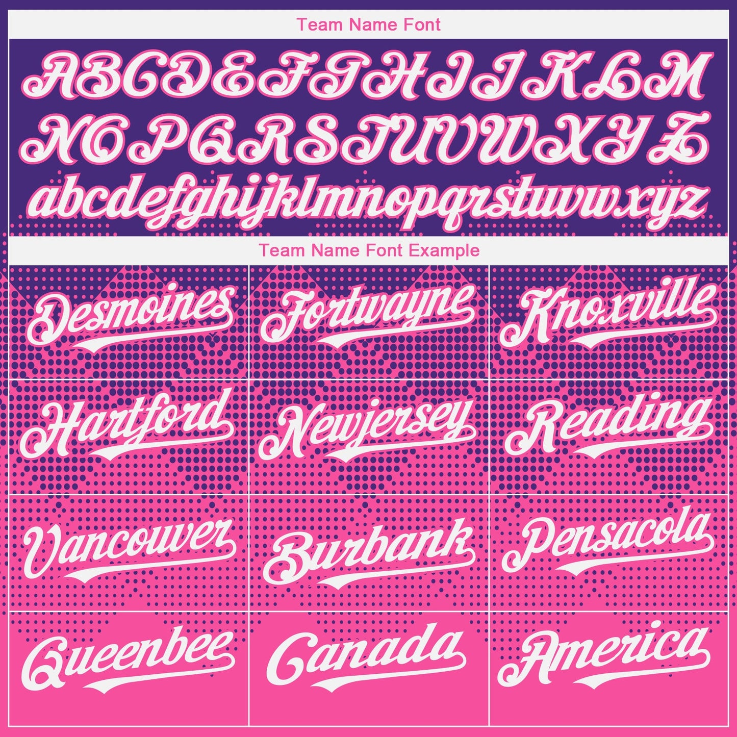 Custom Purple White-Pink 3D Gradient Square Shape Authentic Baseball Jersey