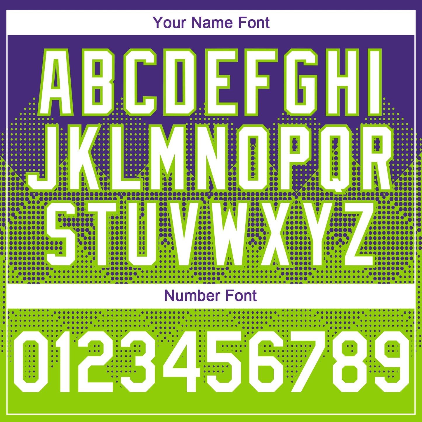 Custom Purple White-Neon Green 3D Gradient Square Shape Authentic Baseball Jersey