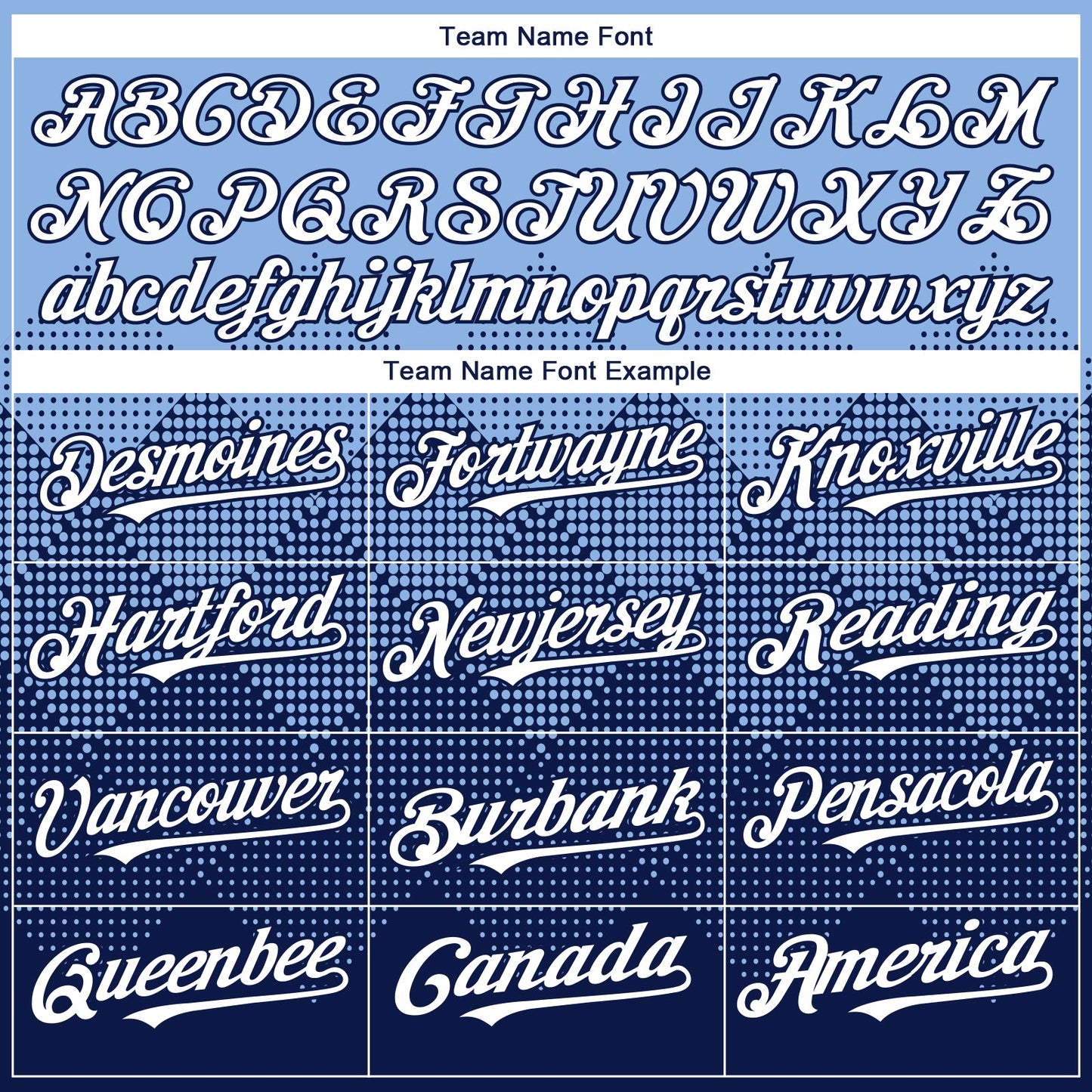 Custom Light Blue White-Navy 3D Gradient Square Shape Authentic Baseball Jersey