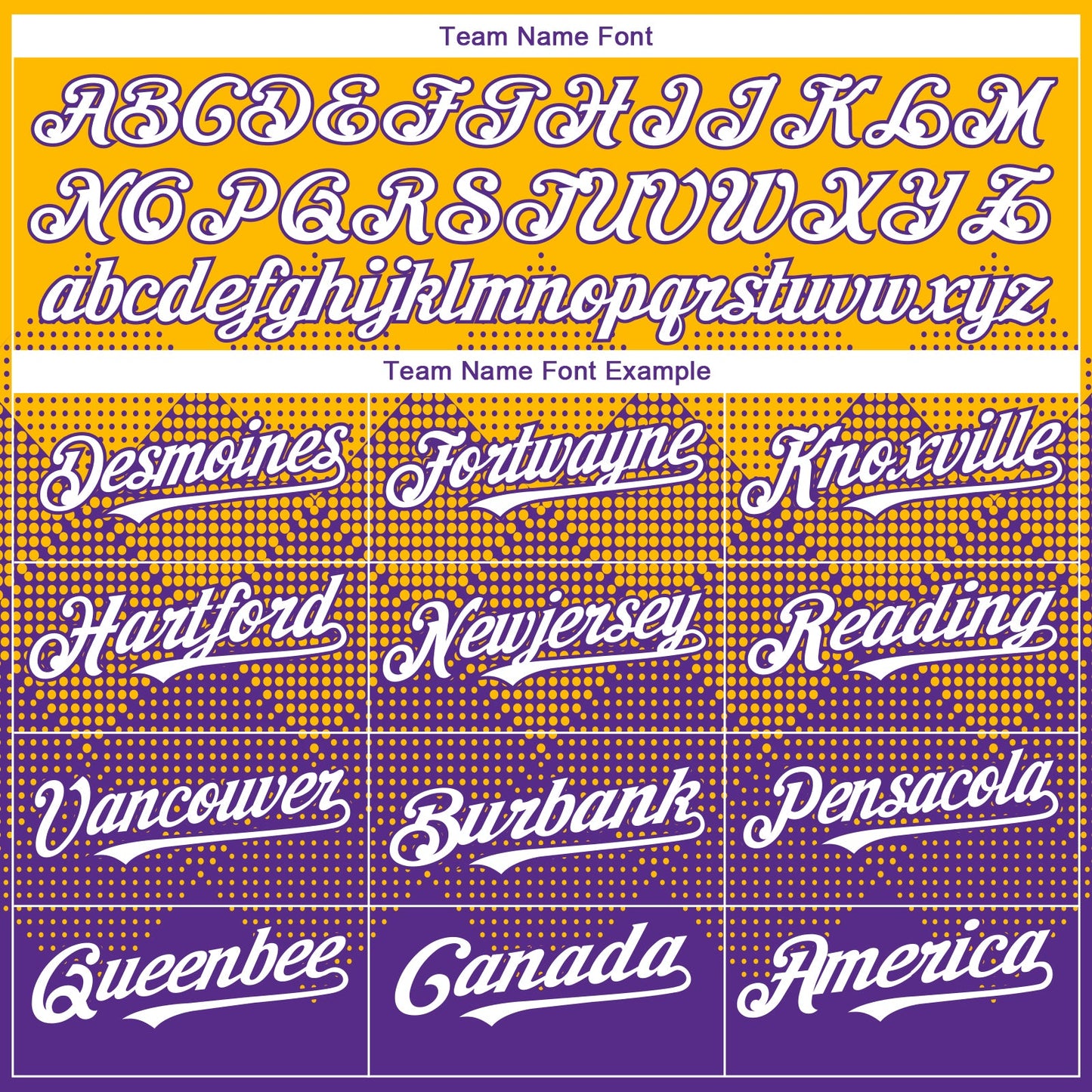 Custom Gold White-Purple 3D Gradient Square Shape Authentic Baseball Jersey