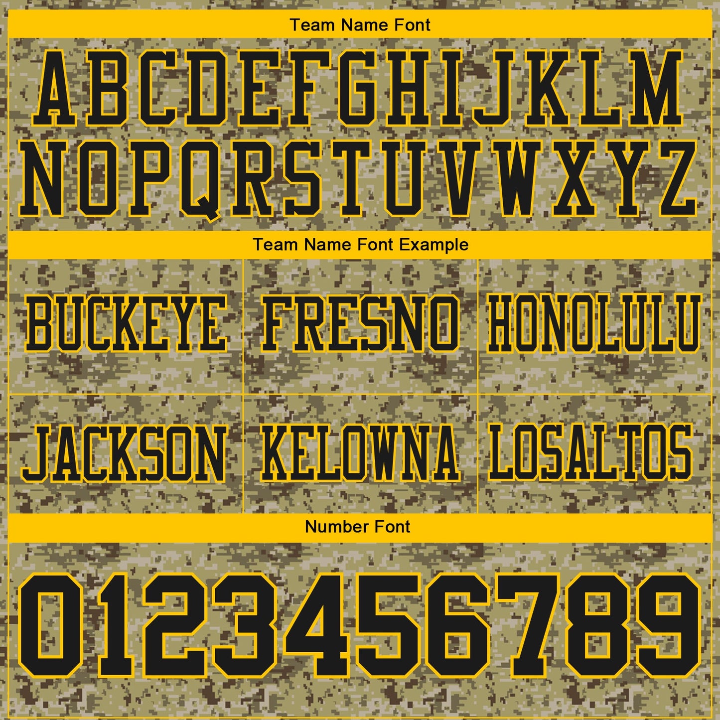 Custom Camo Black-Yellow 3D Pattern Salute To Service Mesh Authentic Football Jersey