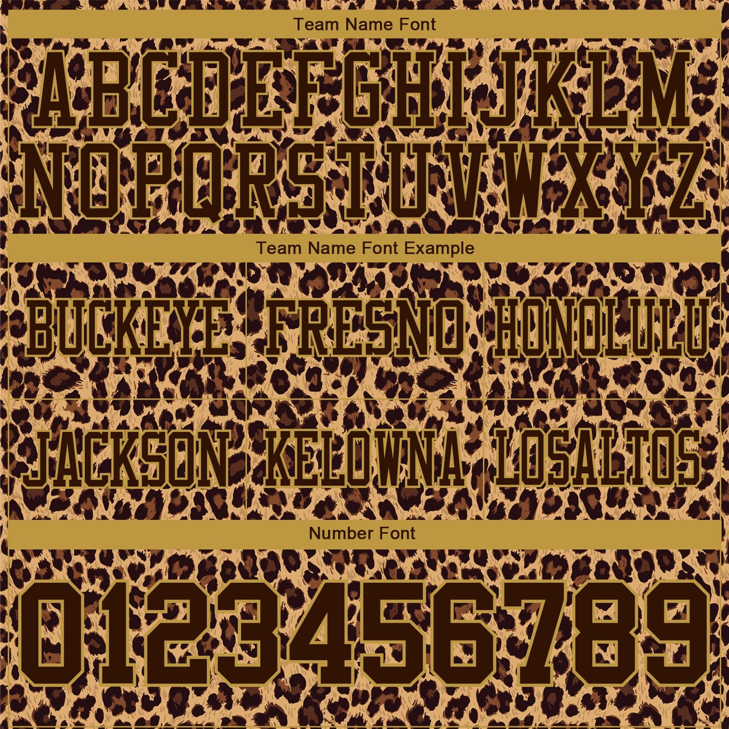 Custom Brown Old Gold 3D Pattern Leopard Print Mesh Authentic Football Jersey