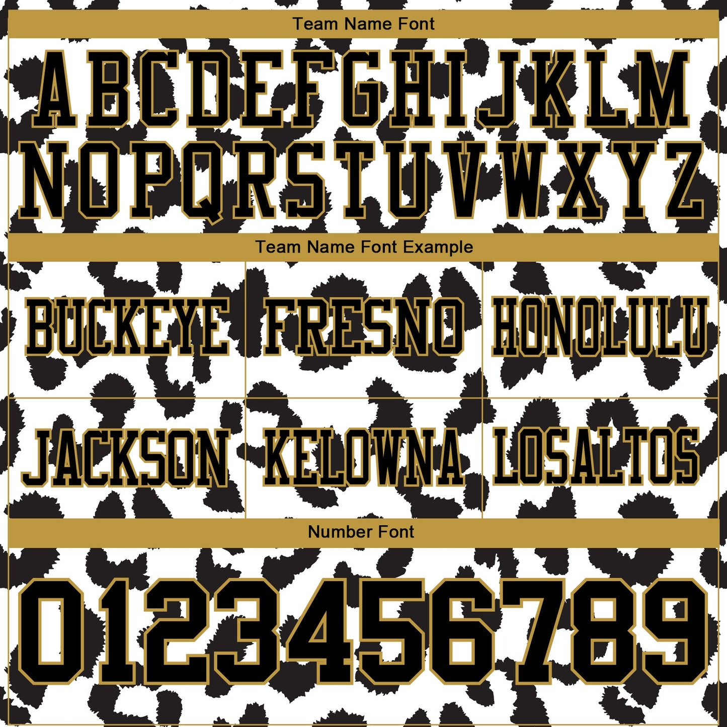 Custom White Black-Old Gold 3D Pattern Leopard Print Mesh Authentic Football Jersey