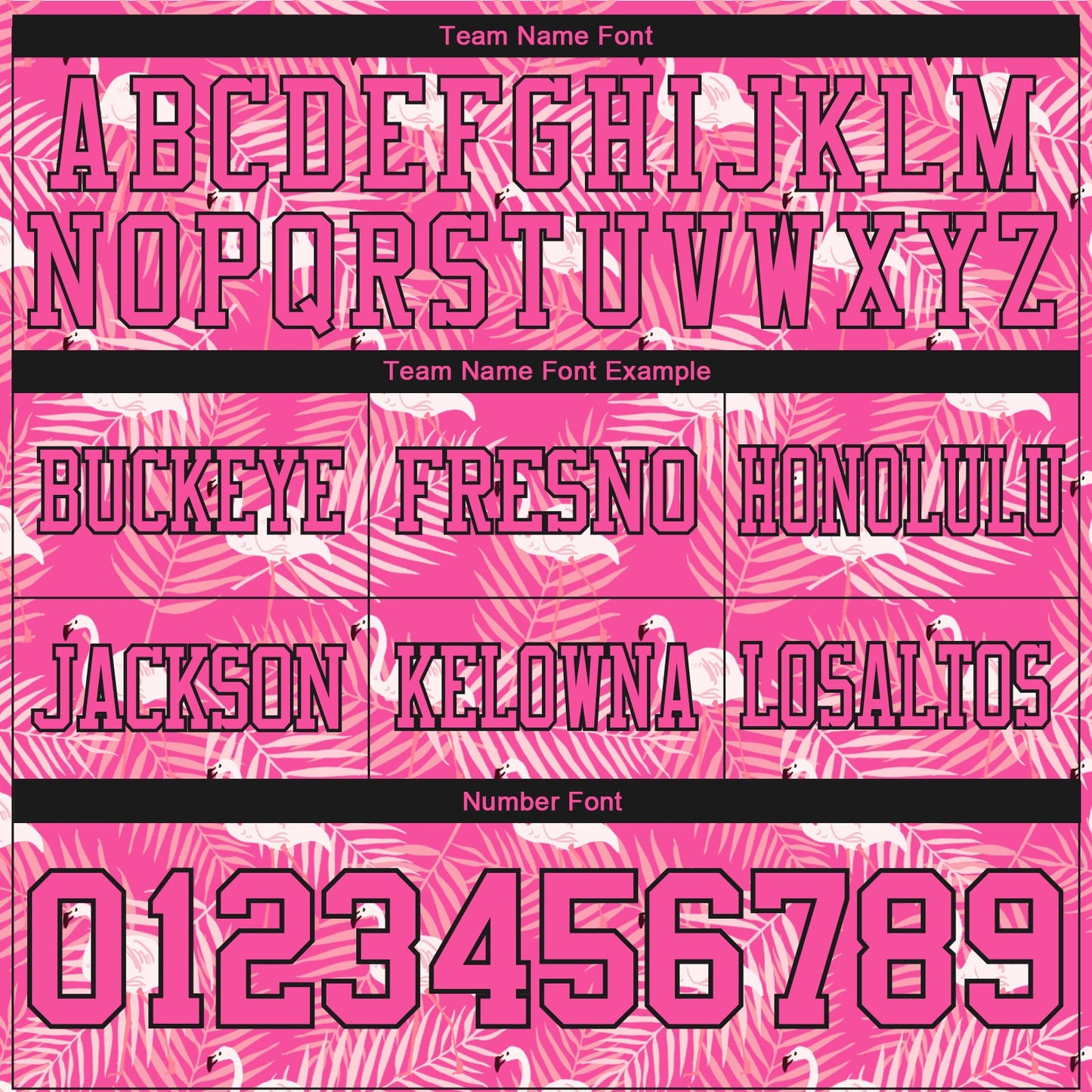 Custom Pink Black 3D Pattern Flamingo Mesh Authentic Football Jersey