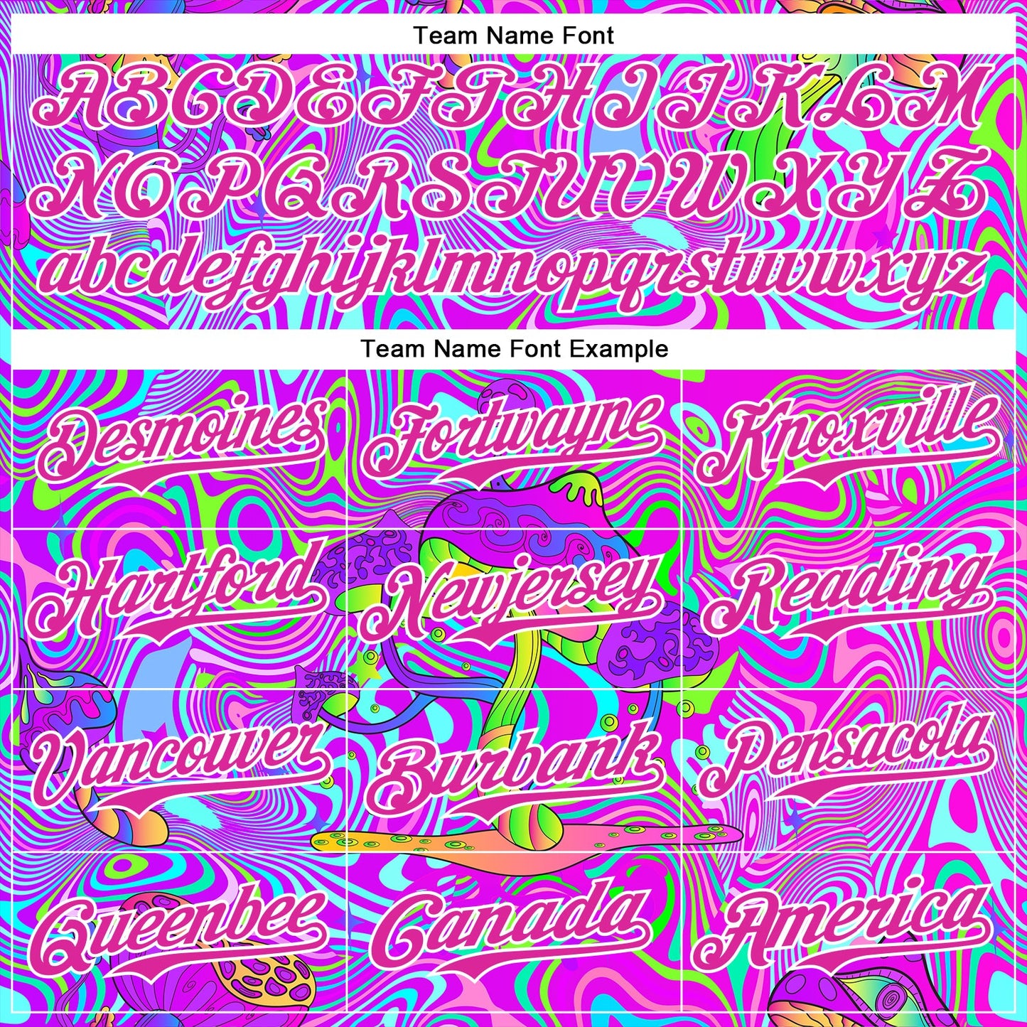 Custom Purple Deep Pink-White 3D Pattern Design Trippy Psychedelic Magic Mushrooms Authentic Baseball Jersey