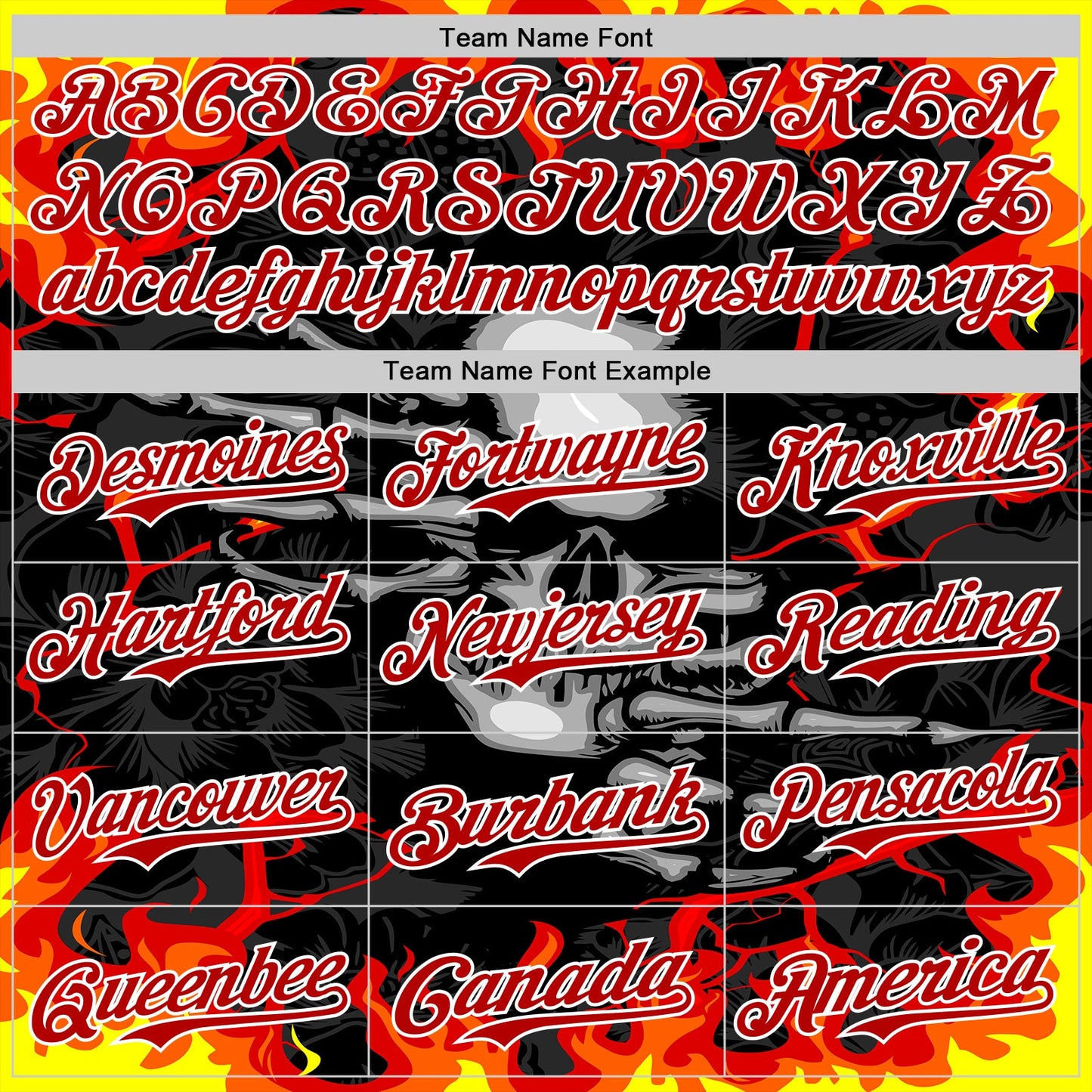 Custom Black Red-White 3D Pattern Design Burner Costumes Hellfire Skull Authentic Baseball Jersey
