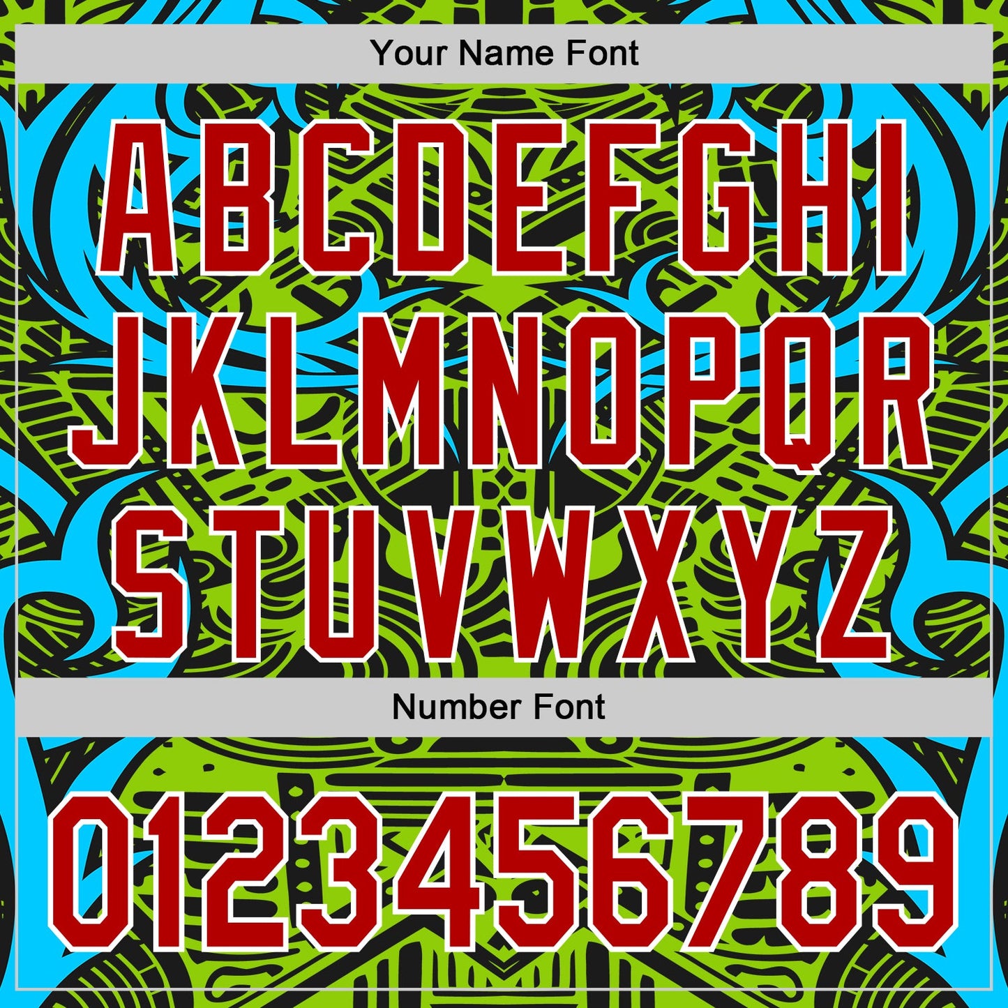 Custom Green Red Blue Black-White 3D Pattern Design Burner Costumes Tribal Authentic Baseball Jersey