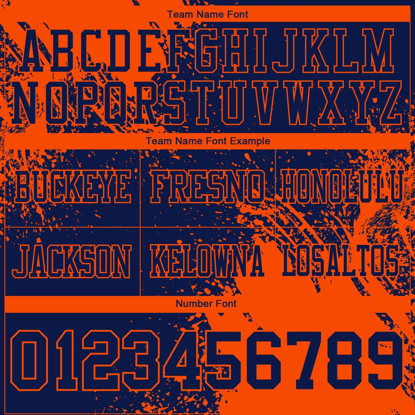 Custom Navy Orange 3D Pattern Abstract Brush Stroke Mesh Authentic Football Jersey