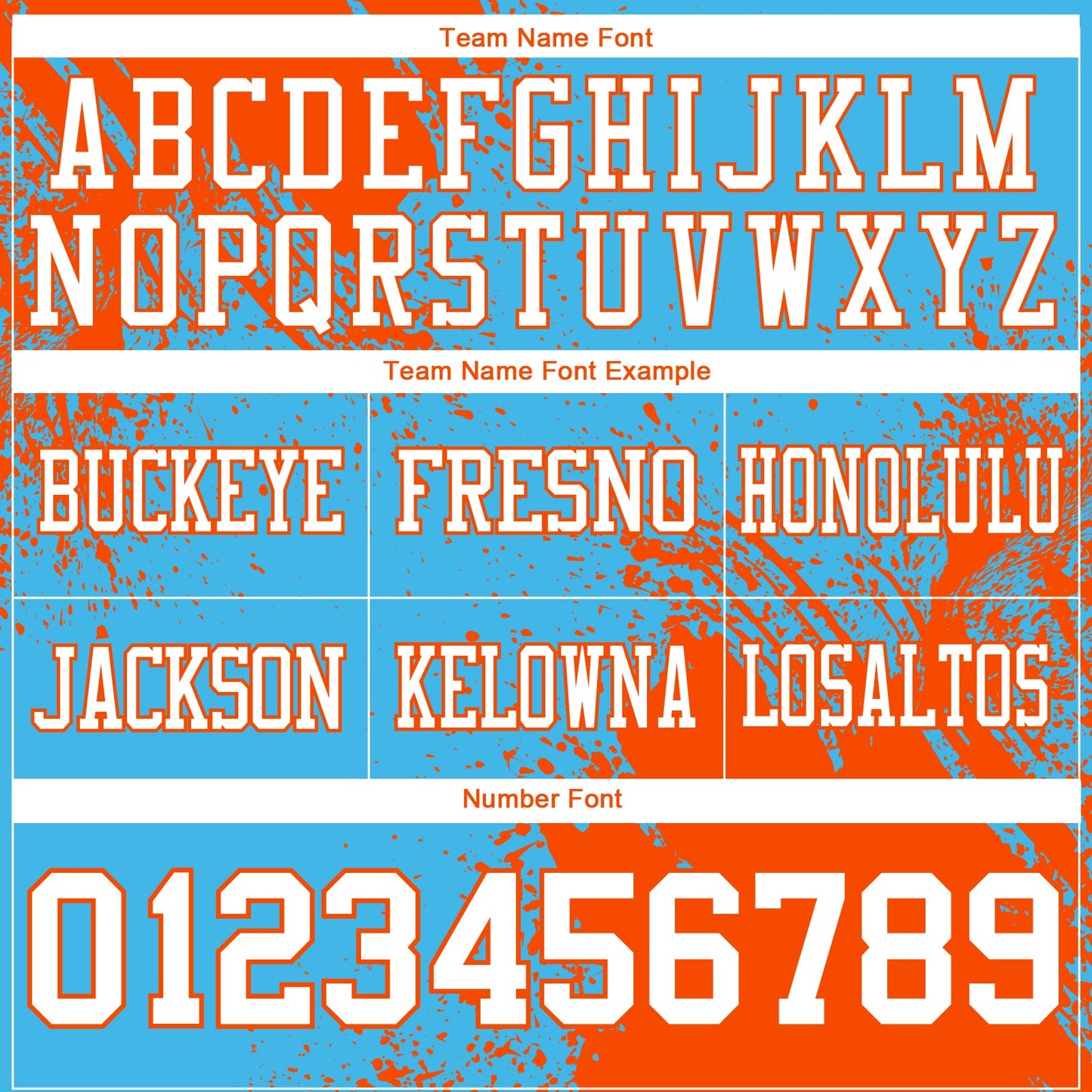 Custom Sky Blue White-Orange 3D Pattern Abstract Brush Stroke Mesh Authentic Football Jersey