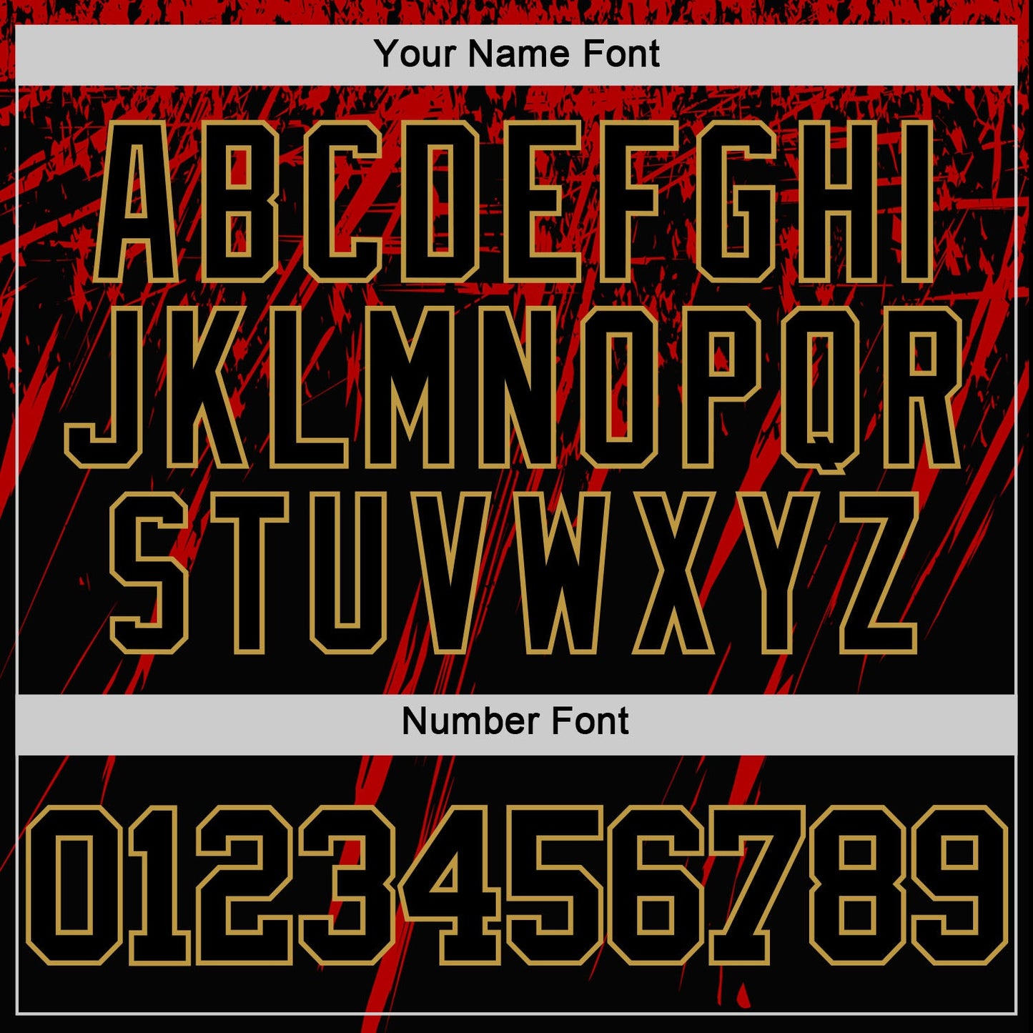 Custom Black Red-Old Gold Splash Round Neck Sublimation Basketball Suit Jersey