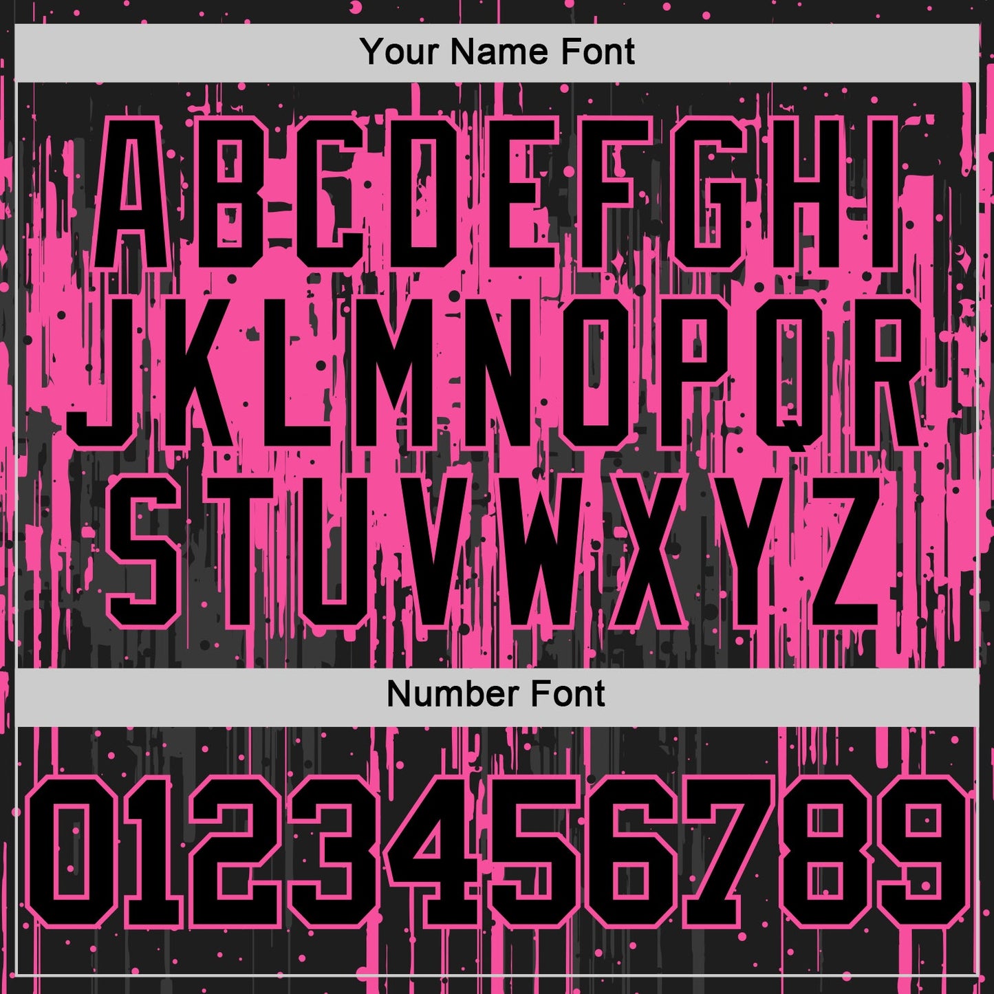 Custom Black Pink Dripping Splatter Art Round Neck Sublimation Basketball Suit Jersey