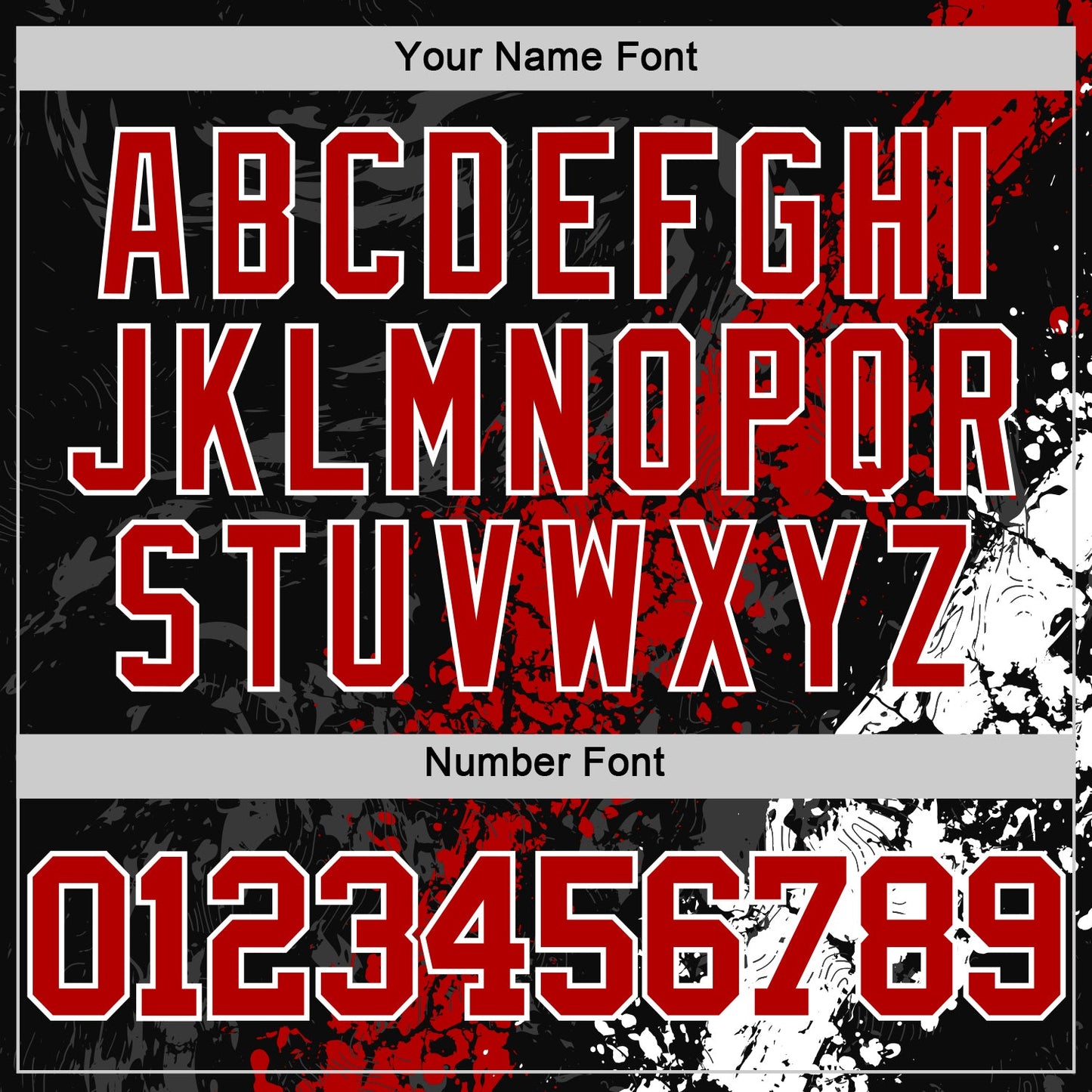 Custom Black Red-White Splash Round Neck Sublimation Basketball Suit Jersey