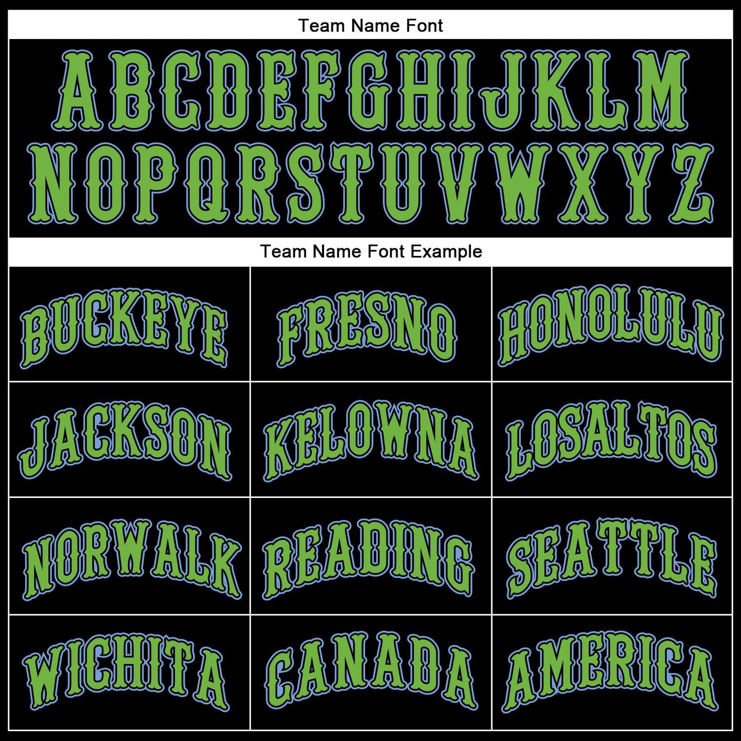 Custom Black Light Blue Pinstripe Neon Green Authentic Baseball Jersey