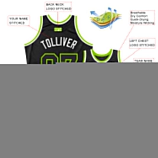 Custom Black Neon Green-White Authentic Throwback Basketball Jersey