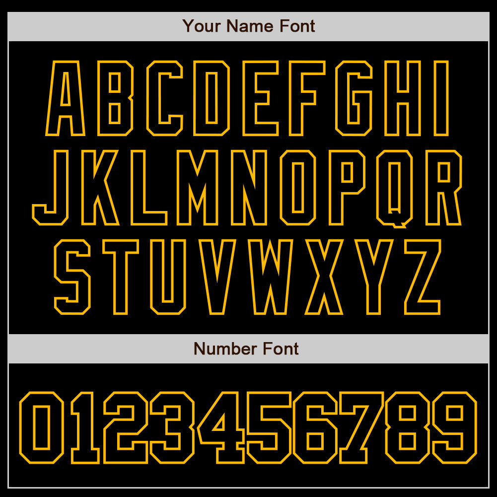 Custom Black Gold Authentic Baseball Jersey