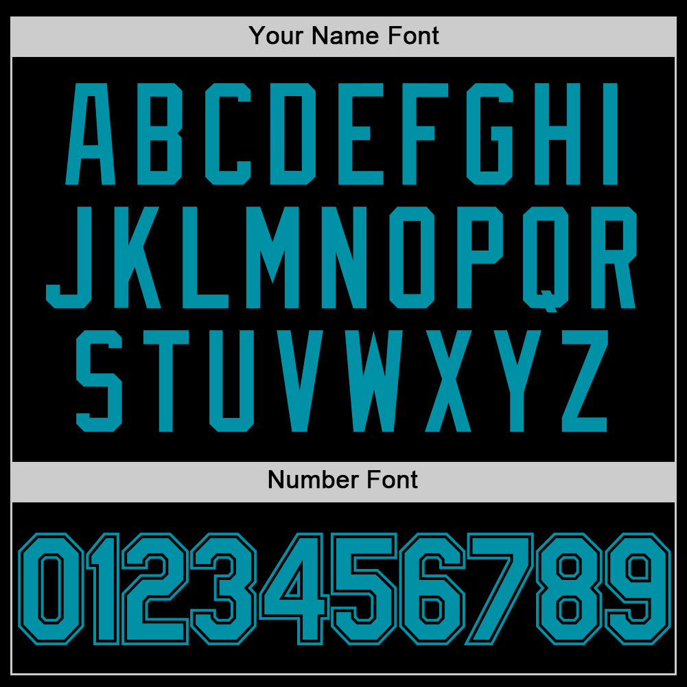 Custom Black Teal Authentic Throwback Basketball Jersey