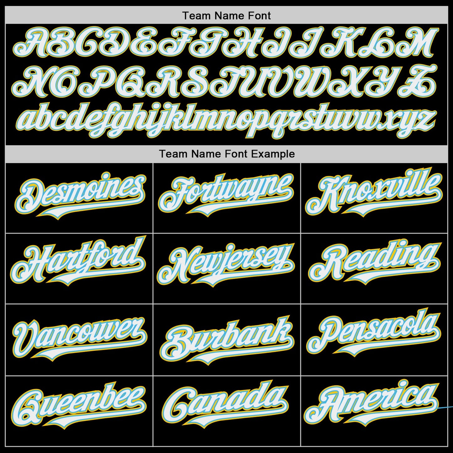 Custom Black White Sky Blue-Yellow Authentic Baseball Jersey