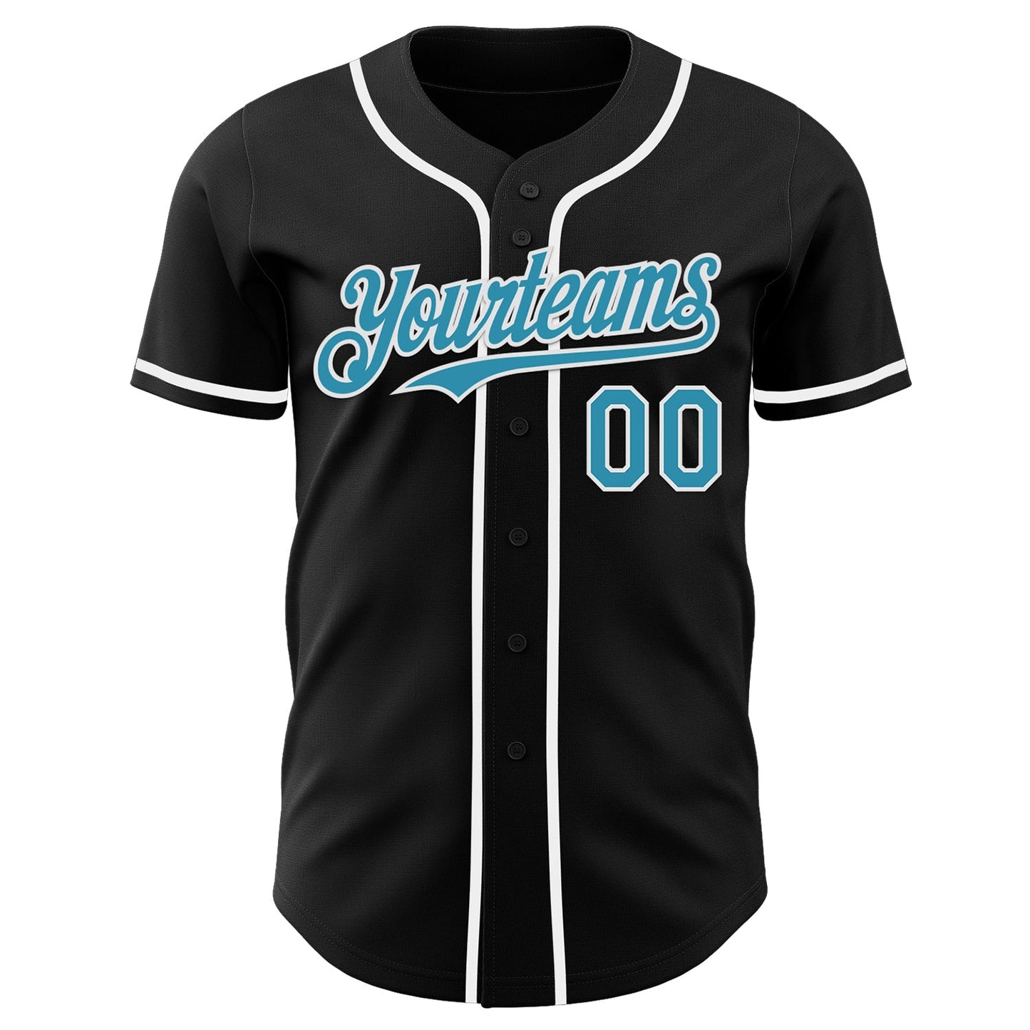Custom Black Panther Blue-White Authentic Baseball Jersey