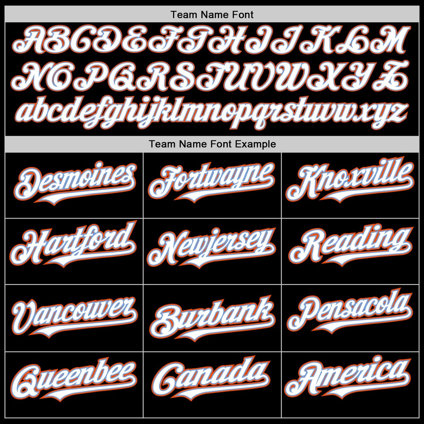 Custom Black White Powder Blue-Orange Authentic Baseball Jersey