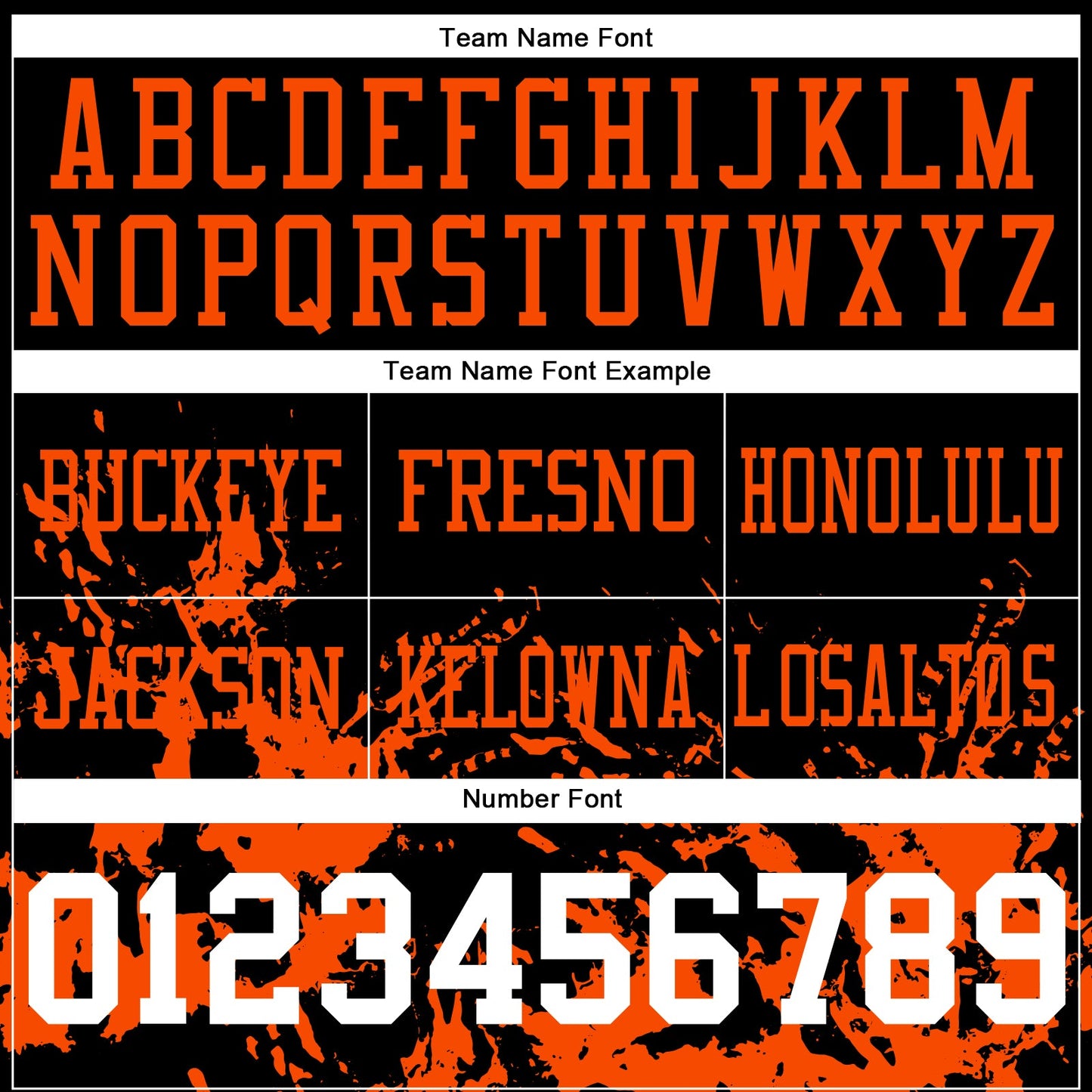 Custom Black White-Orange Splash Mesh Authentic Football Jersey