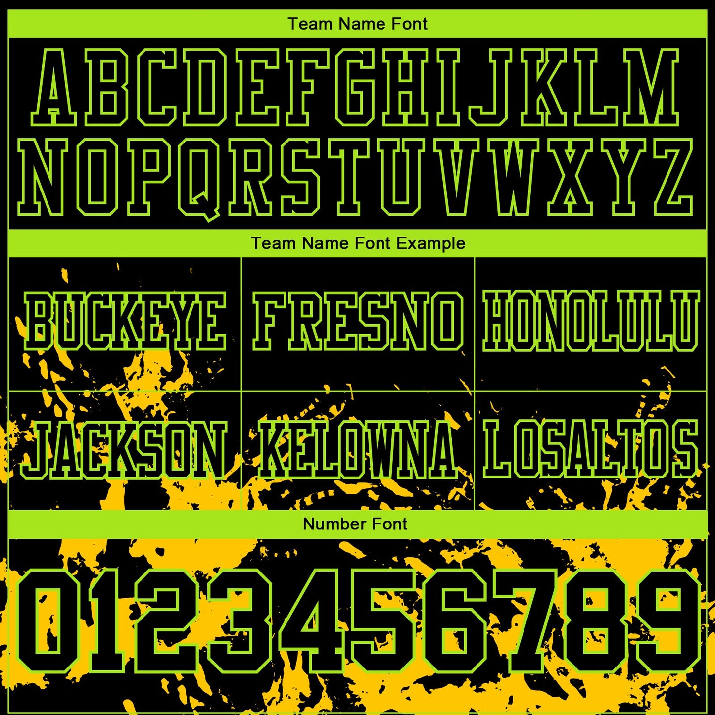 Custom Black Yellow-Neon Green Splash Mesh Authentic Football Jersey