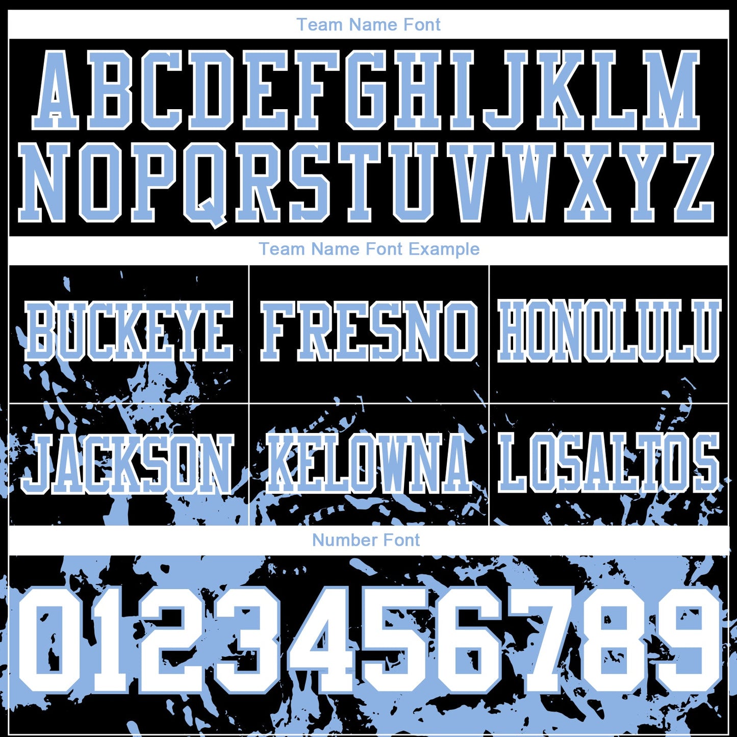 Custom Black White-Light Blue Splash Mesh Authentic Football Jersey