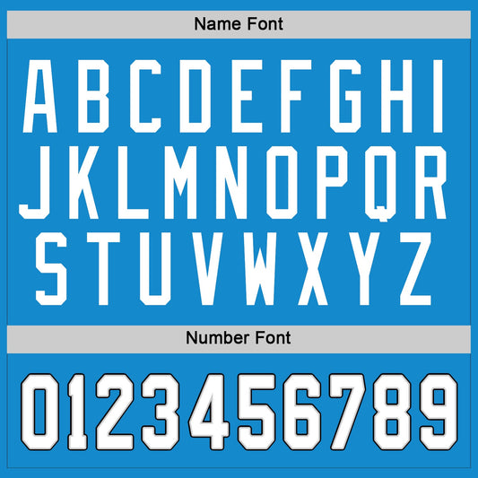 Custom Blue White-Black Hockey Jersey