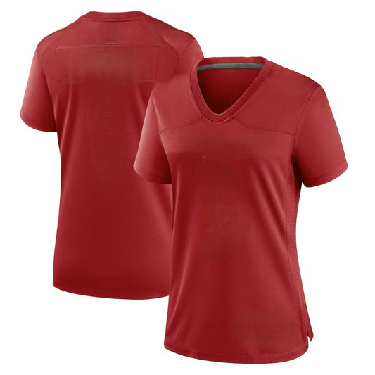 Custom Women's Cardinals Cardinal Game Exact Replica Football Jersey